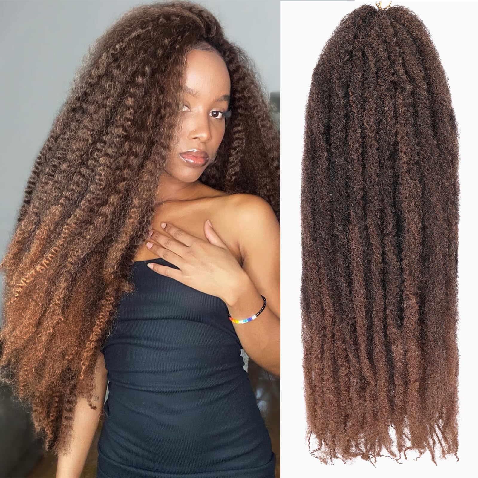 Amazon.com : RuiYok 24 Inch Marley Twist Crochet Braids 8 Packs