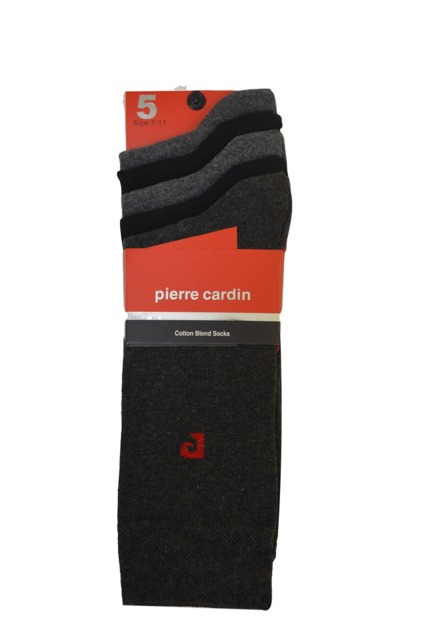 Pierre Cardin Men's Grey Mix Plain Socks | 5 Pairs | U.k. Size 7-11 | Work Socks, Plain Grey Socks, Socks For Eco-Friendly Socks (Grey Mix)
