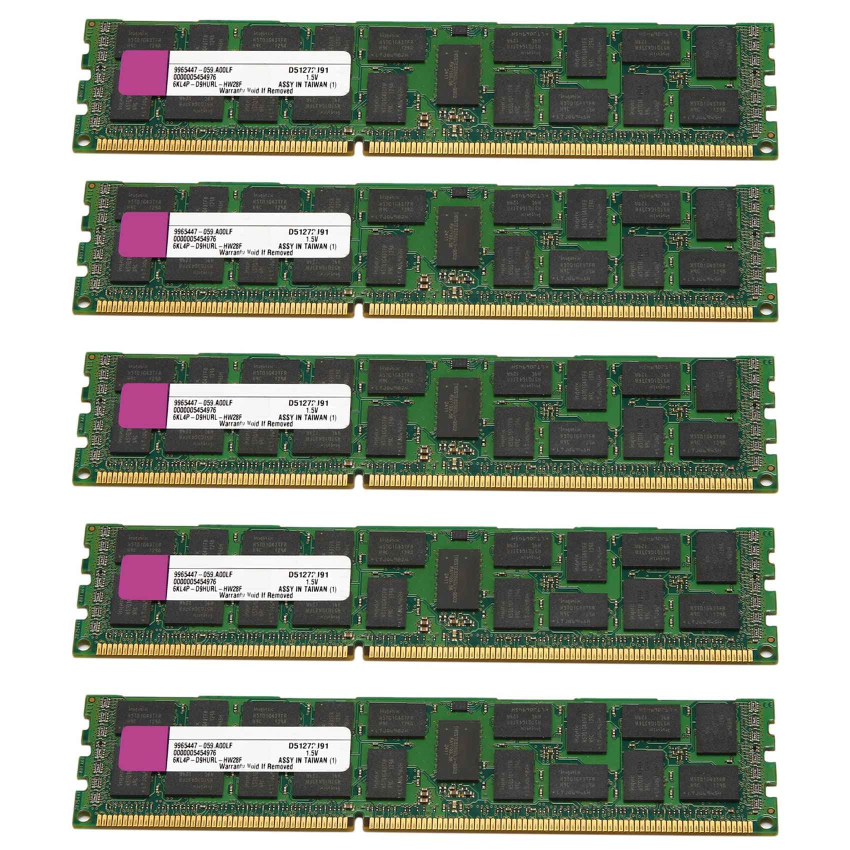 5X 4 GB pamięci RAM DDR3 Reg 1333 MHz PC3-10600 1,5 V 240 PIN DIMM do pamięci RAM na pulpicie