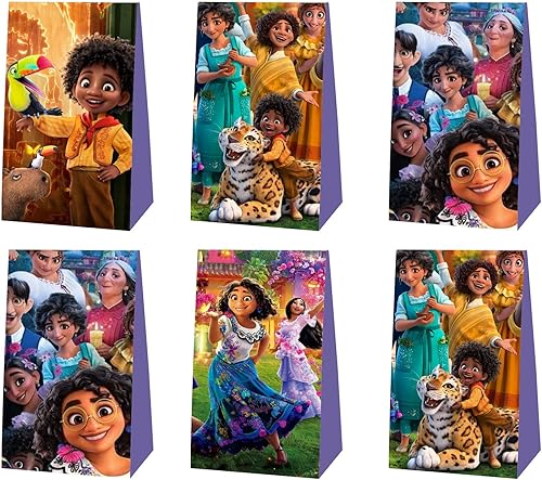 BNFUO 12 bolsas mágicas de regalo para fiesta de película mágica para suministros de fiesta de cumpleaños con temática de películas mágicas