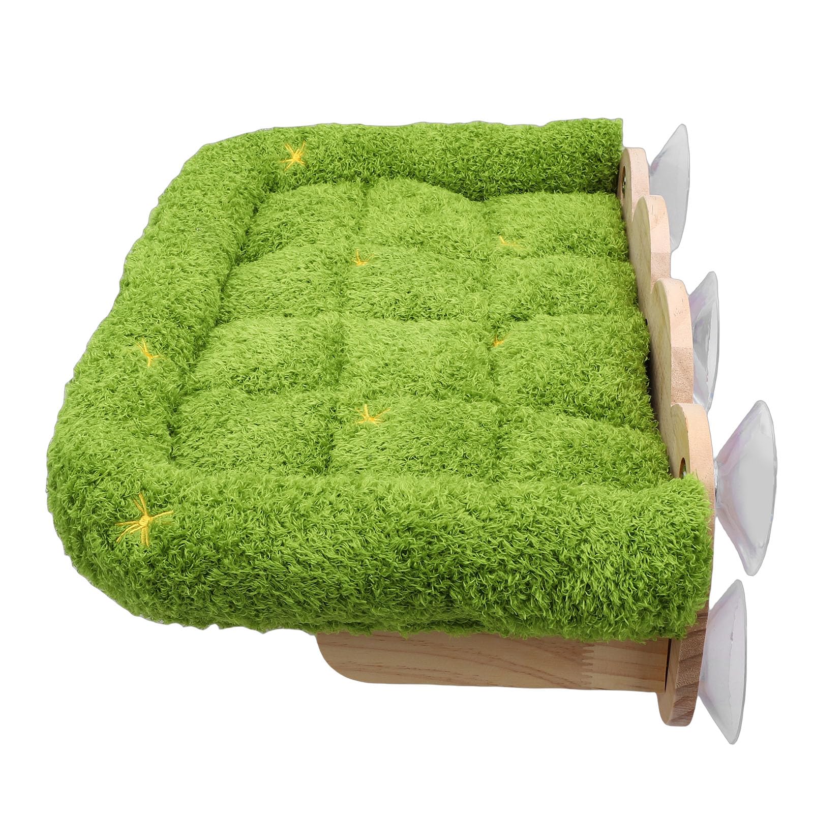 Rengue Amaca da Finestra per Gatti, Trespoli da Finestra con Tappetino da Arrampicata in Peluche, Design a Ventosa per Gatti su Cui Arrampicarsi e Rilassarsi, Lettino da Parete per Salvaspazio per