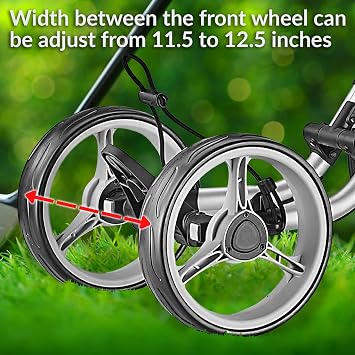 Caddytek Explorer V8 SuperLite 4-Wheel Golf Push Cart - Lightweight, Compact, Easy Fold Design, Adjustable Handle, Ample Storage