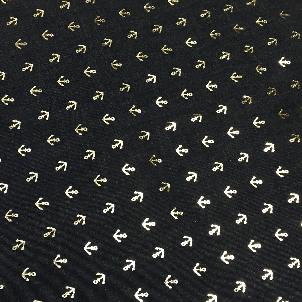 Luxe denim bleu feuille d'ancre 5M, l'excellence textile pour haute couture