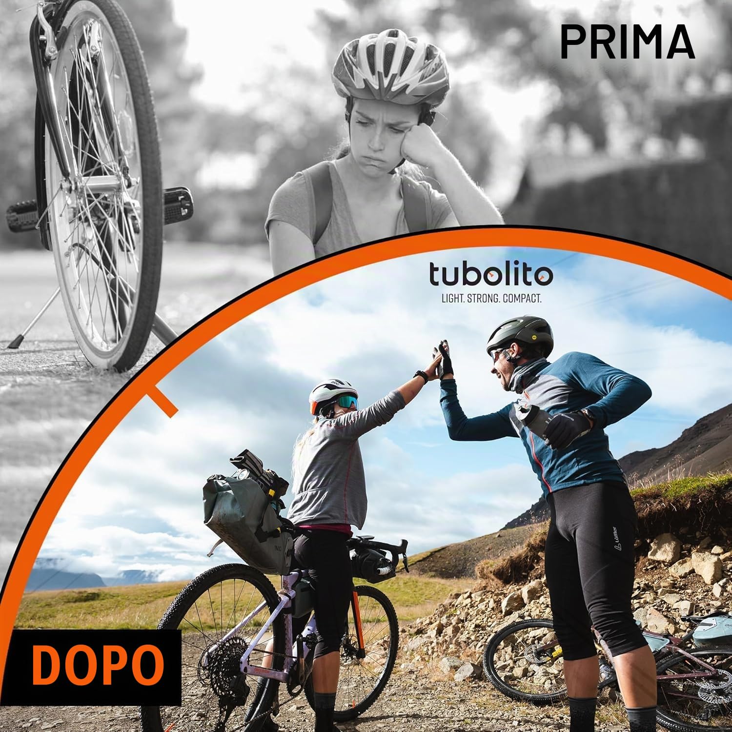 Tubolito Tubo-CX/Gravel - Camera d'aria in TPU 700C x 32-50 mm, confezione da 2, valvola Presta nera da 60 mm, leggera, resistente e compatta, doppia resistenza in butile, compatibilità con cerchioni