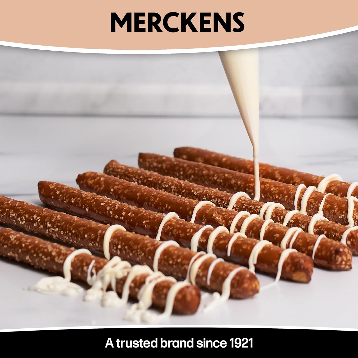 Merckens White Chocolate Wafers, White Chocolate Melting Wafers for Dipping, Baking and Fountains, Easy to Melt (White, 5 pounds)