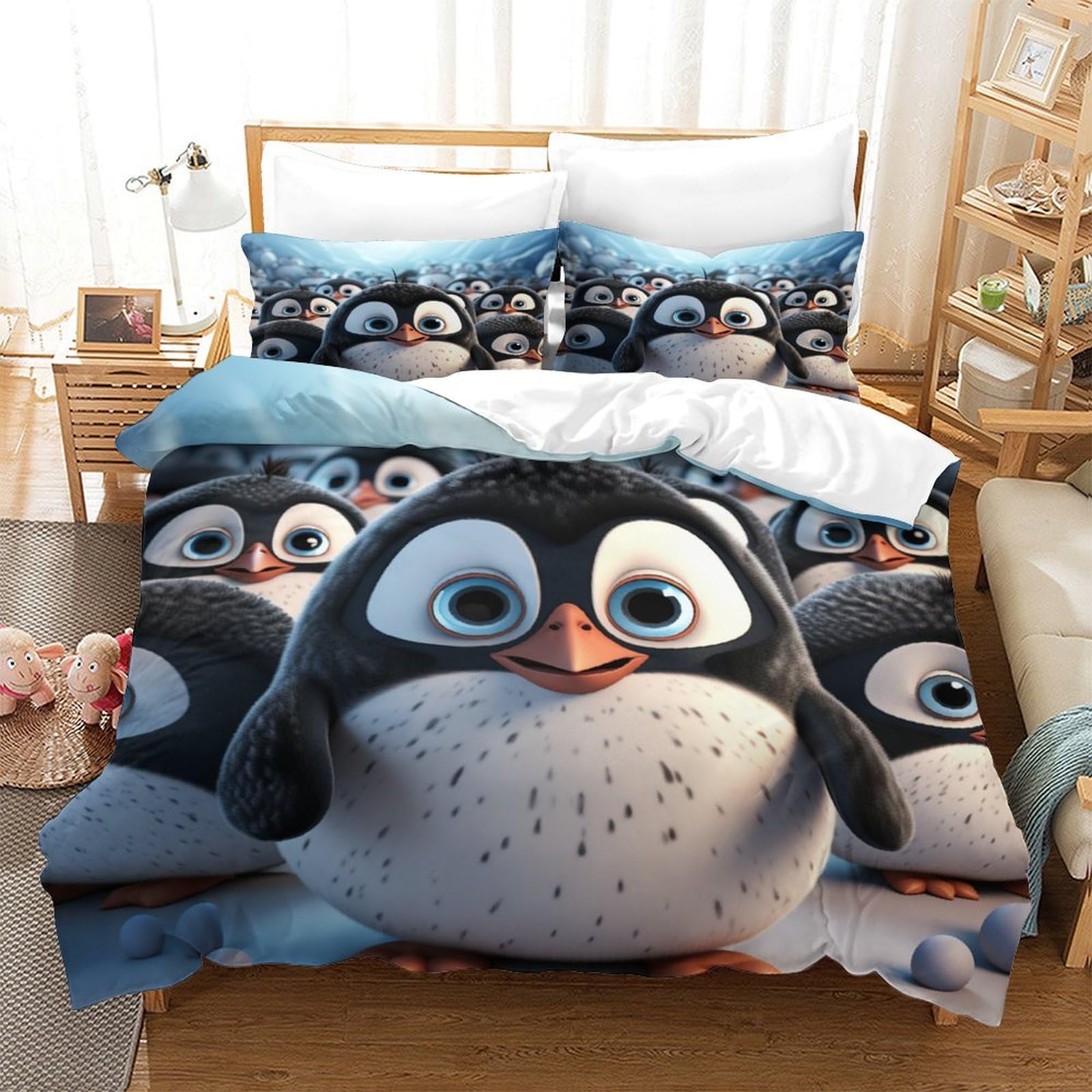 Housse de couette microfibre ultra douce et hypoallergénique
