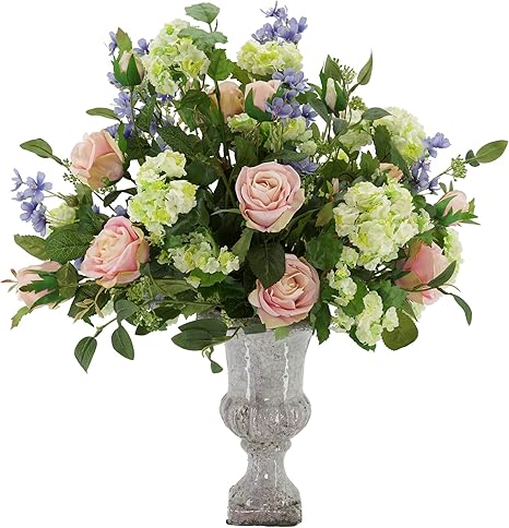 Amazon シルクの花の家 シャビーシック サンタ マリア 造花 オンライン通販