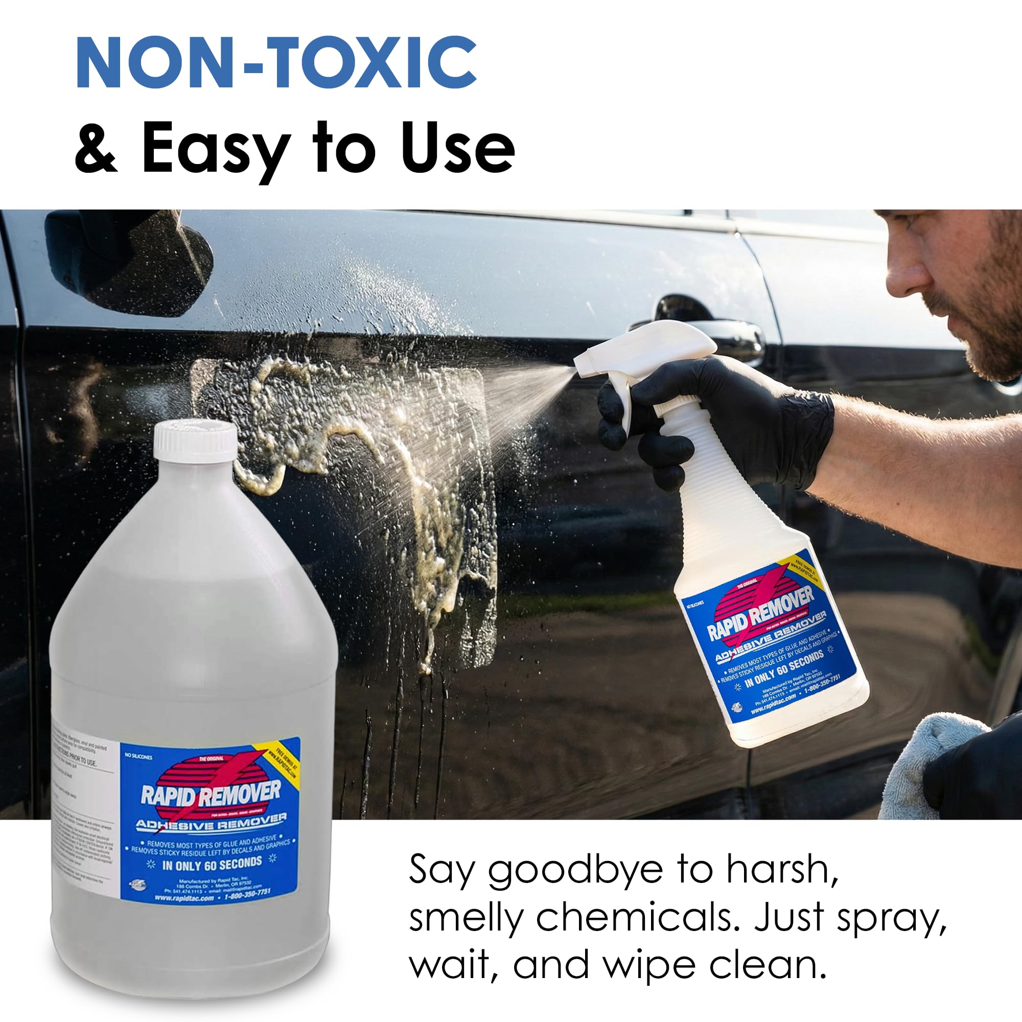 Rapid Remover Adhesive Remover 128 oz 1 Gallon Removes Most Adhesives in 30 60 Seconds Safe Water-Soluble Formula — view 6