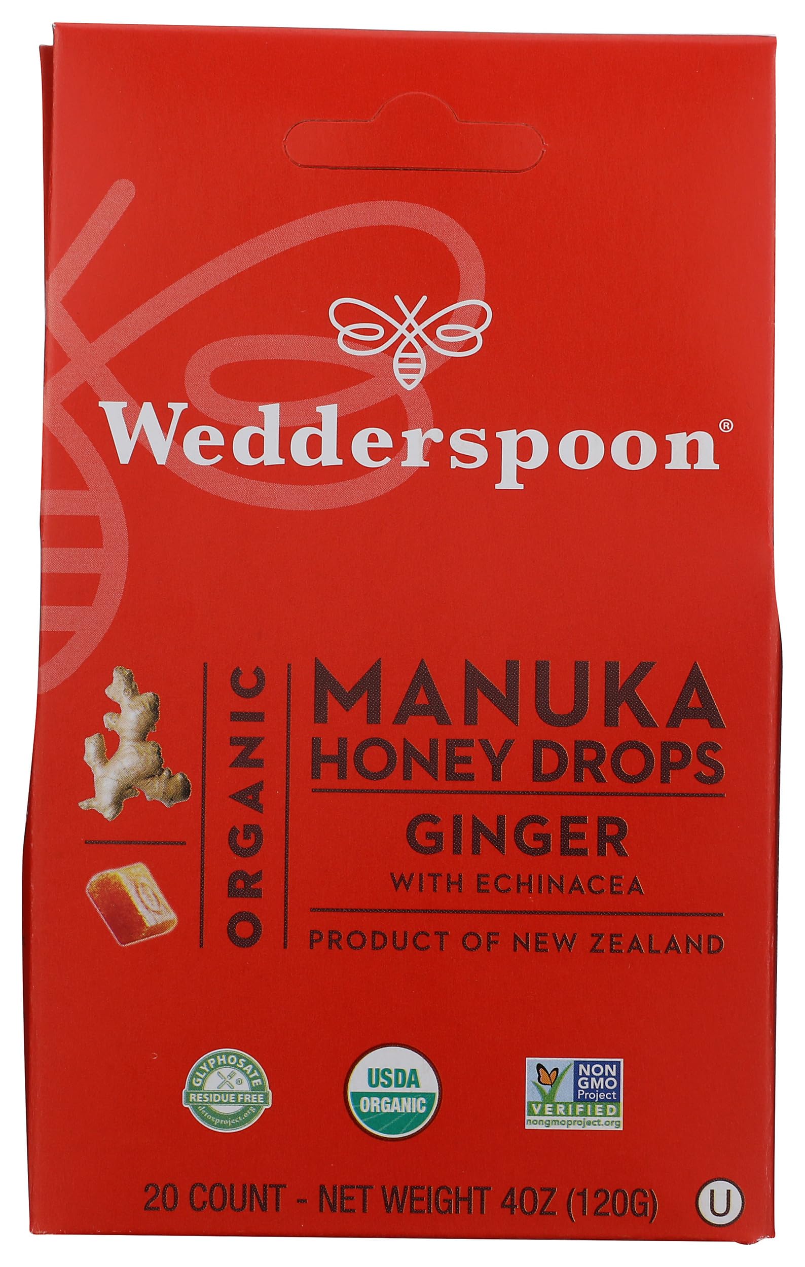 Wedderspoon Organic Manuka Honey Drops