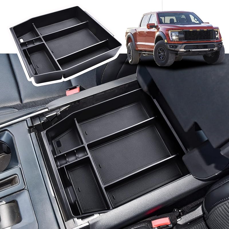 Bandeja organizadora para console central RUNROAD para Ford F-150 2021–2024 – 1 unidade