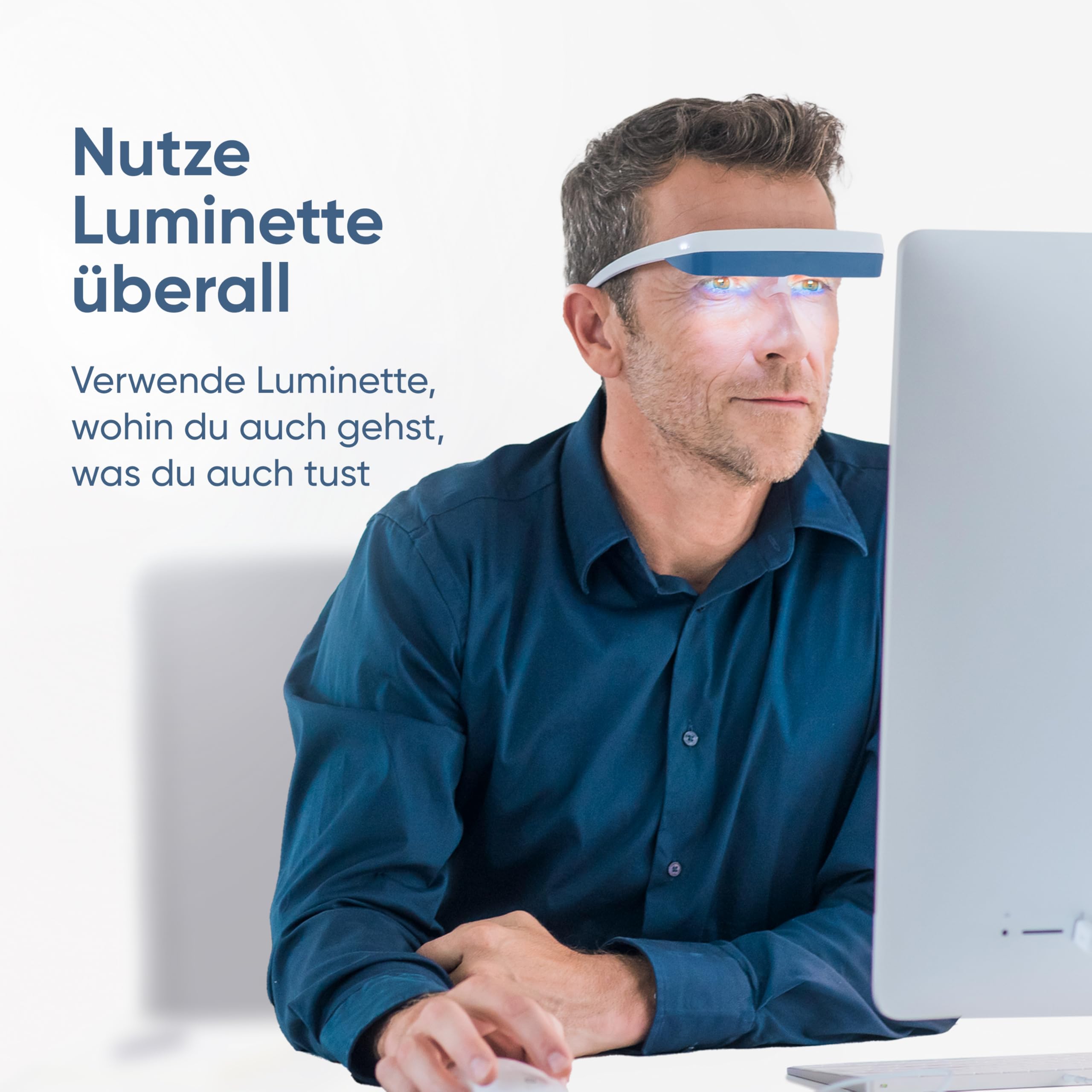 Luminette 3 Lichttherapie Brille – Tragbare Tageslichtlampe gegen Schlafprobleme, Winterdepression, Jetlag – Natürliche Sonnenlicht Therapie – 300.000+ zufriedene Nutzer