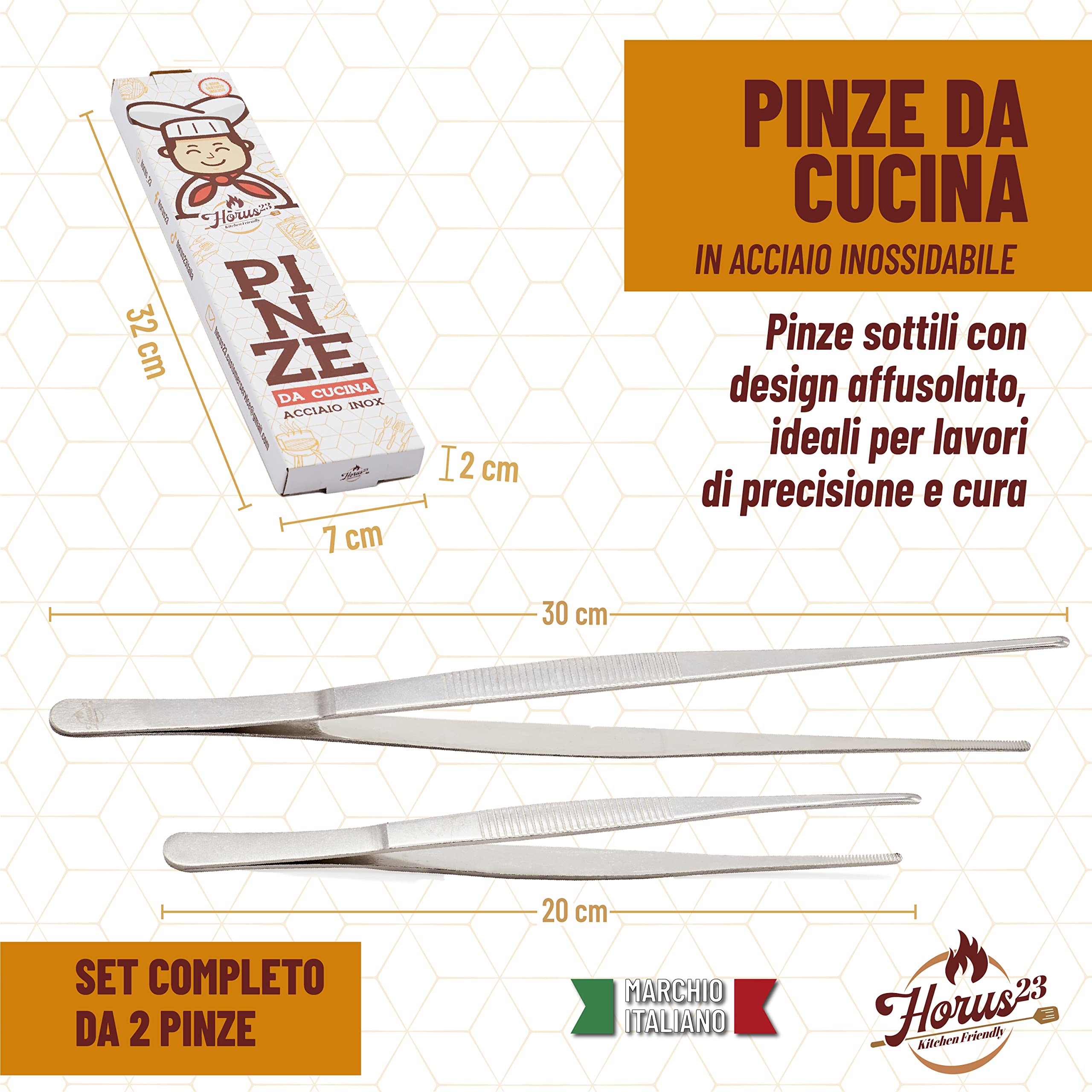 Set Di 3 Pinze Da Cucina In Acciaio Inox Con Punte In Silicone, Con Spatola Da - Foto 10