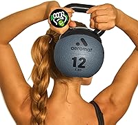 Vista 12 de Aeromat Elite Mini Kettlebells – Weighted Exercise Medicine Ball with Anti-Slip Grip & Wide Handle, Strength Training Kettlebell for Squats