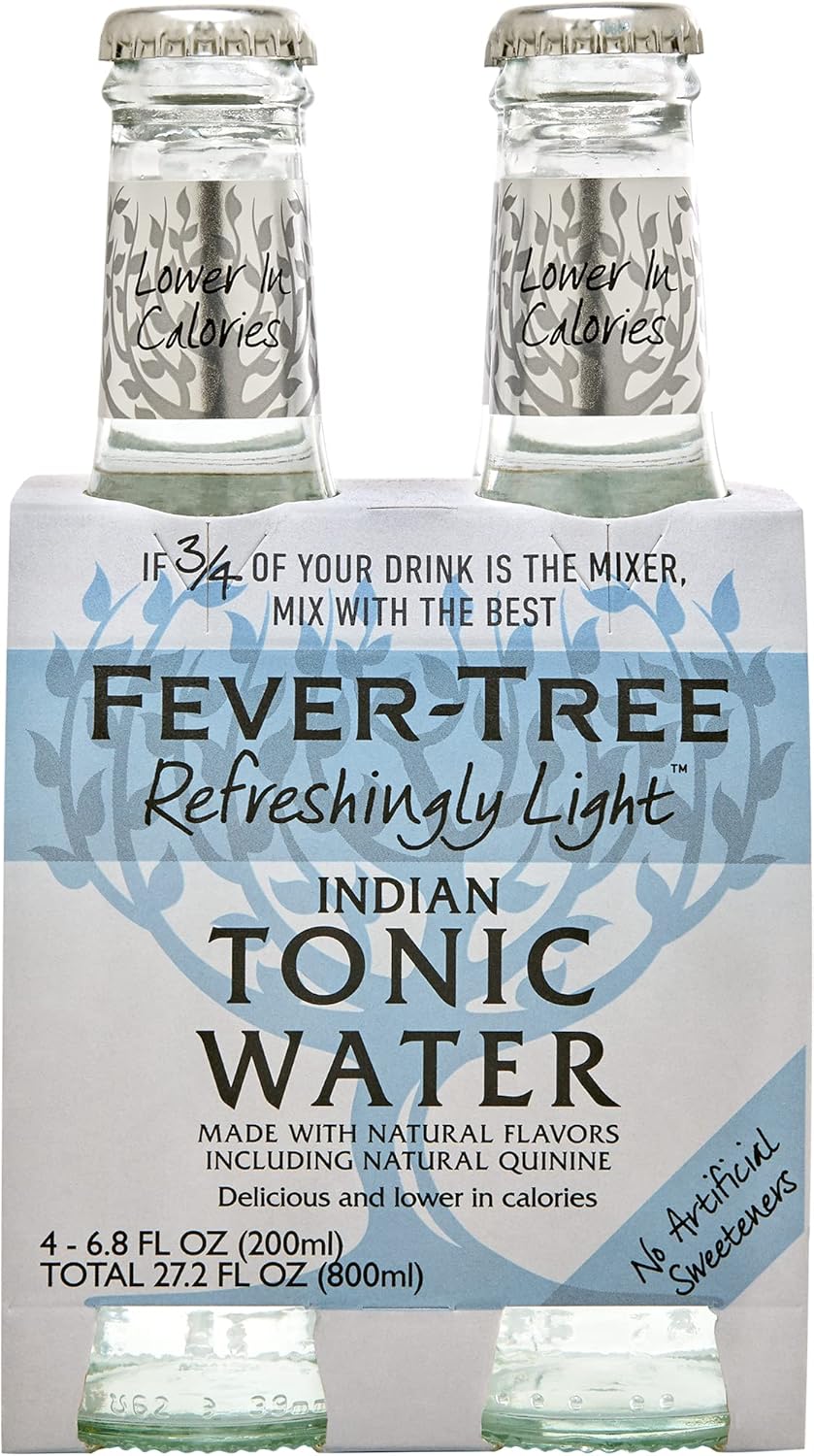 Fever-Tree Refreshingly Light Indian Tonic Water, Pack de 4x20cl
