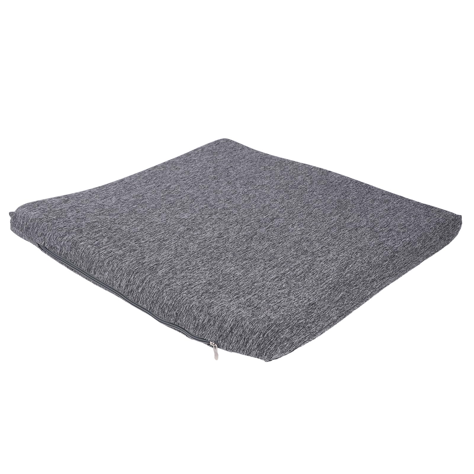 Graues, kühlendes Gel-Sitzkissen, Memory-Schaum, Bürostuhl-Pad, Druckentlastung, bequeme Unterstützung für Zuhause, Auto, Büro, Polyurethan, Milchseide, 40 x 40 x 4 cm