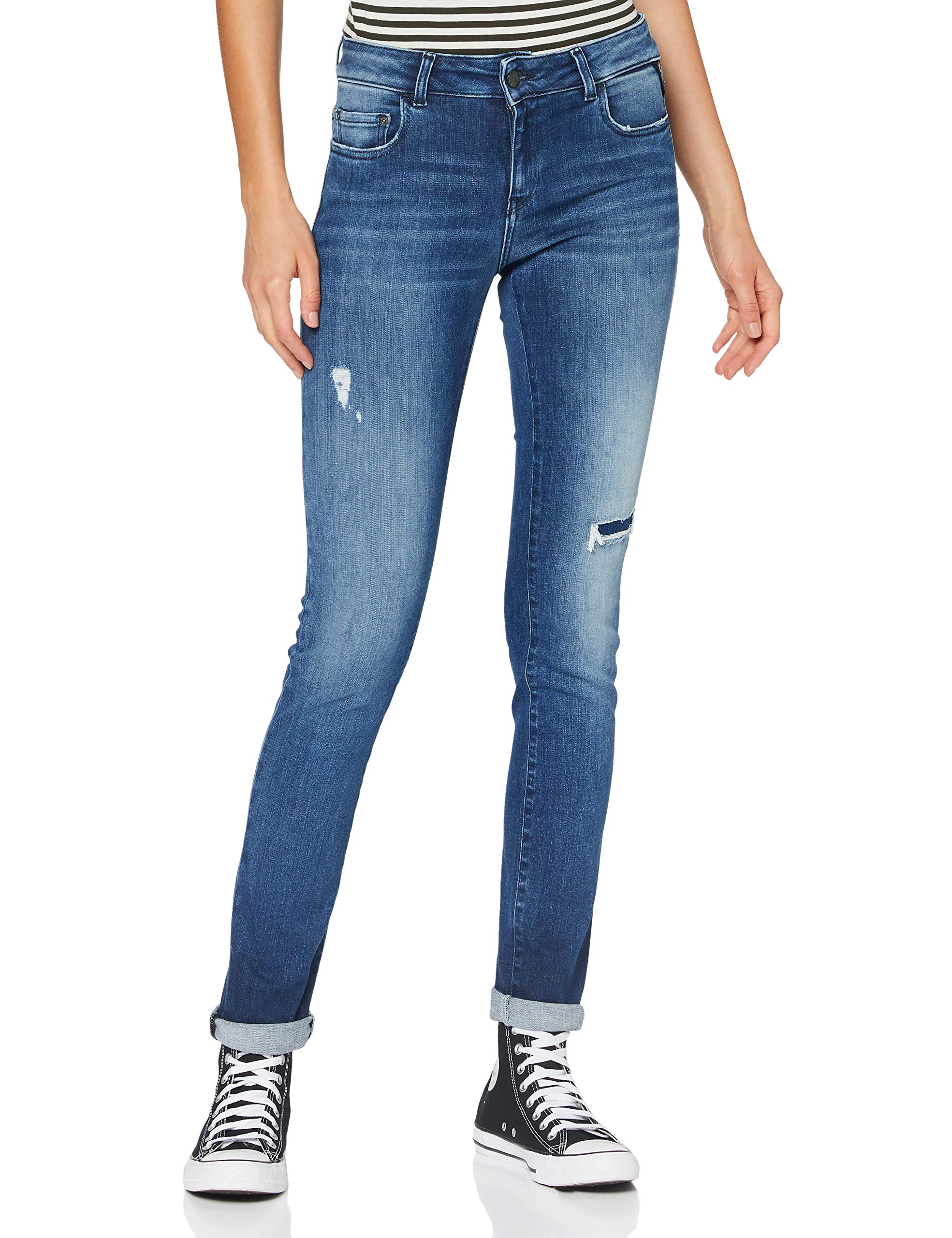 Replay Women's 009 Medium Blue Faaby Jeans - Blue - 28W X 28L