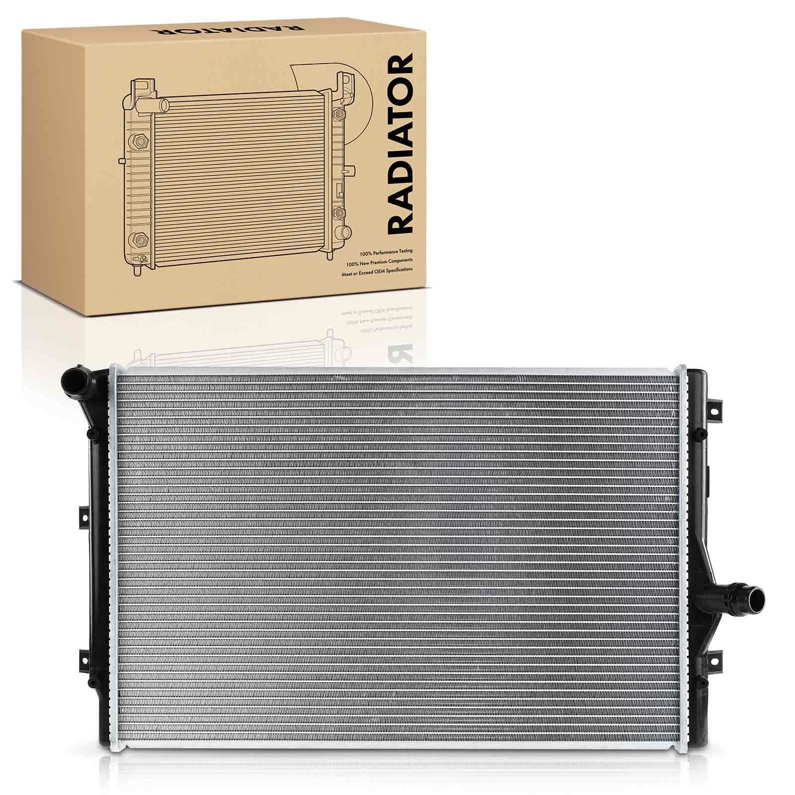 Frankberg Radiatore raffreddamento motore scambiatore di calore | 1K0121251AB; Compatibile con: Altaea XL 5P5 5P8, T.o.u.r.a.n 1T1 1T2, CC 358, Golf Plus 521 5M1, O.c.t.a.v.i.a II 1Z3