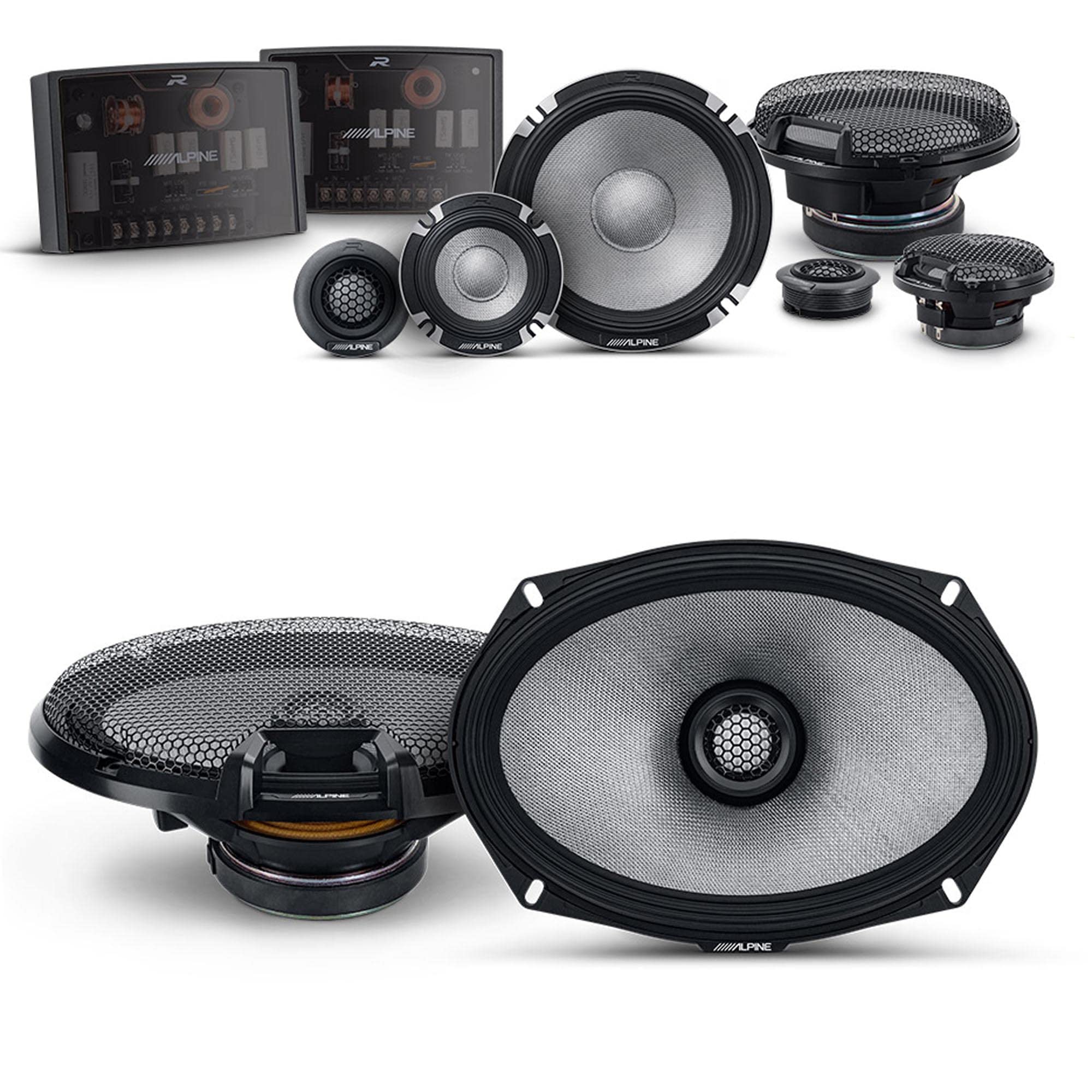 Amazon.co.jp: Alpine 6.5インチ & 6x9 R2 ハイレゾスピーカーセット