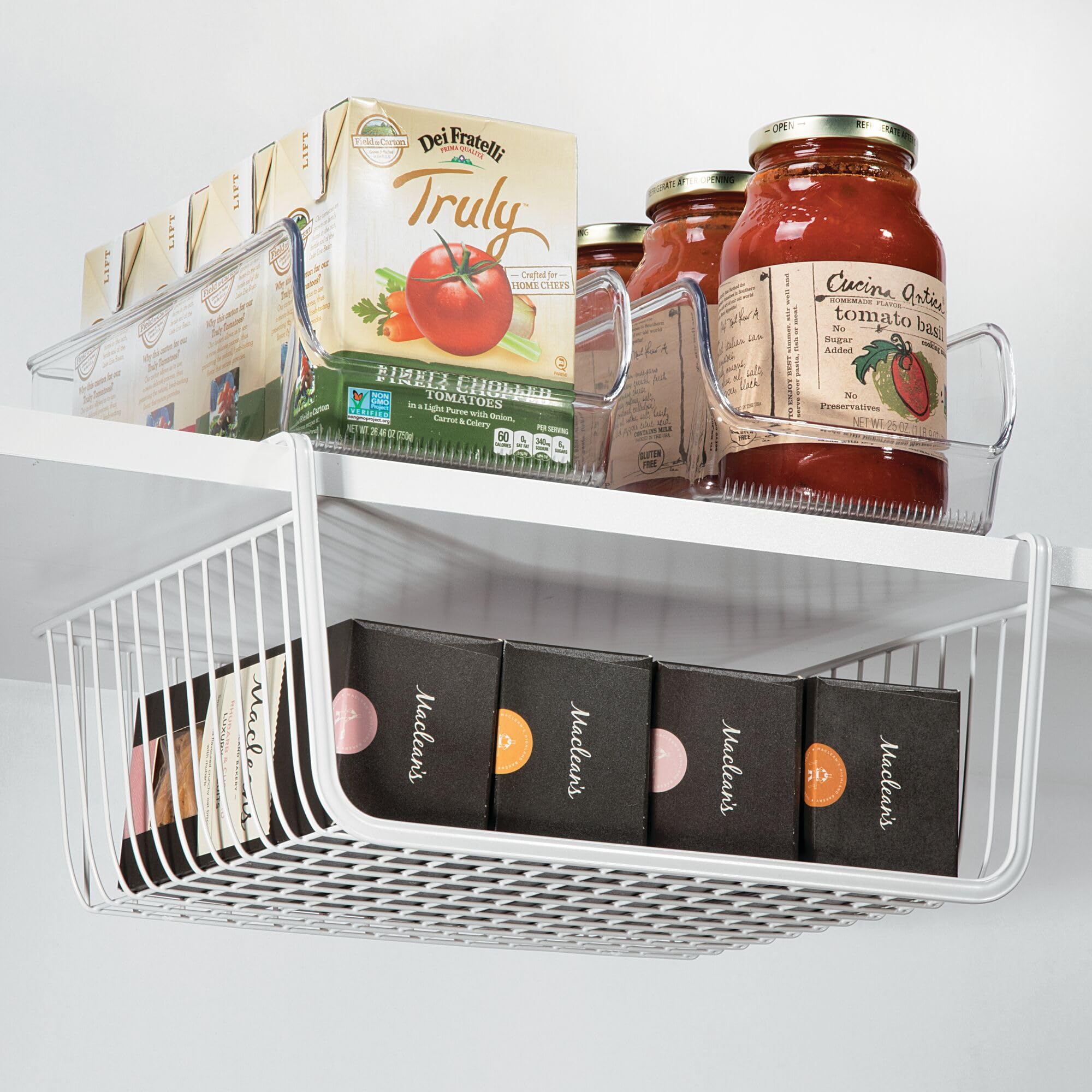 InterDesign iDesign - Contenedor de despensa para almacenamiento de cocina o gabinete, juego de 4, transparente