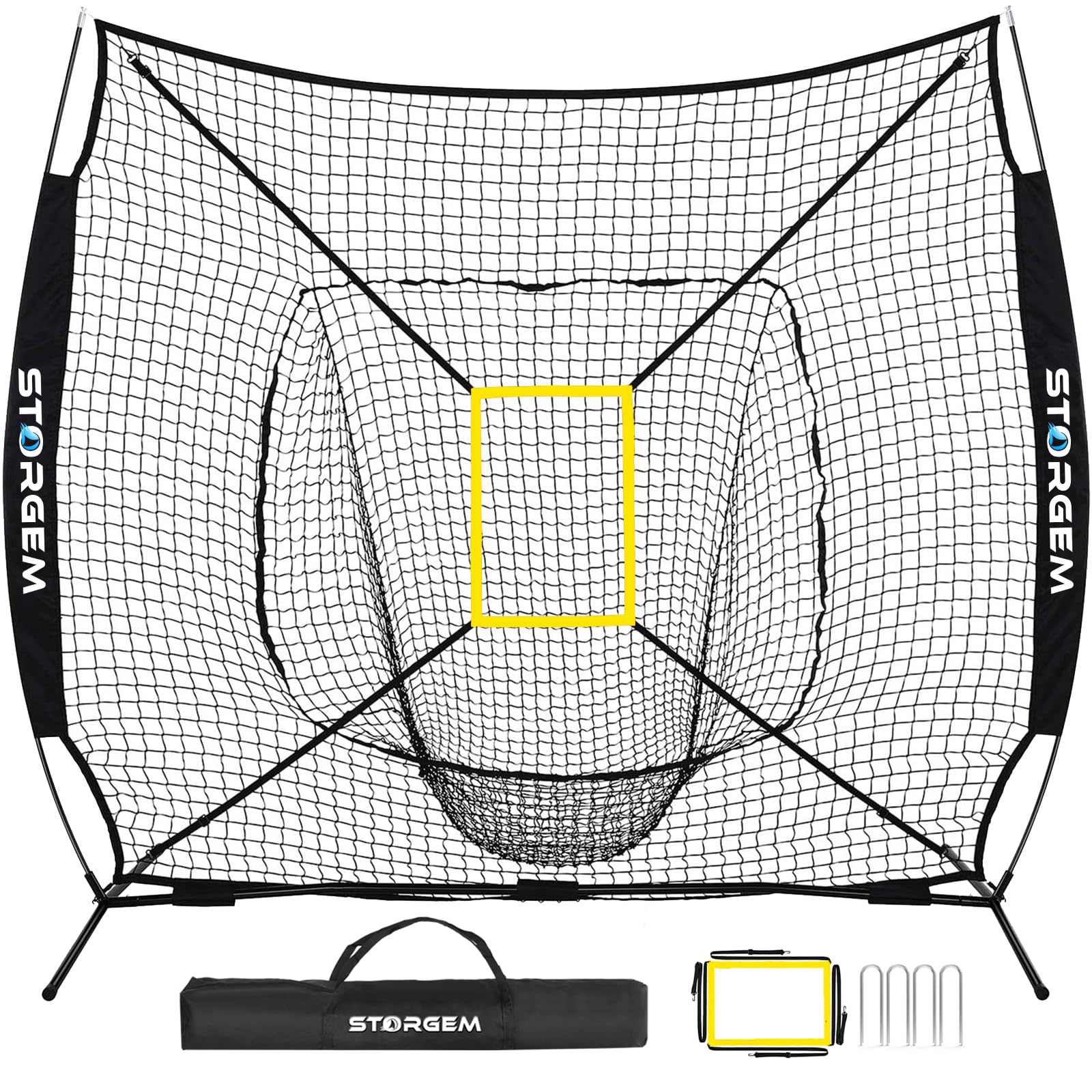 Amazon.com: Storgem Baseball & Softball Practice Net - 7x7ft