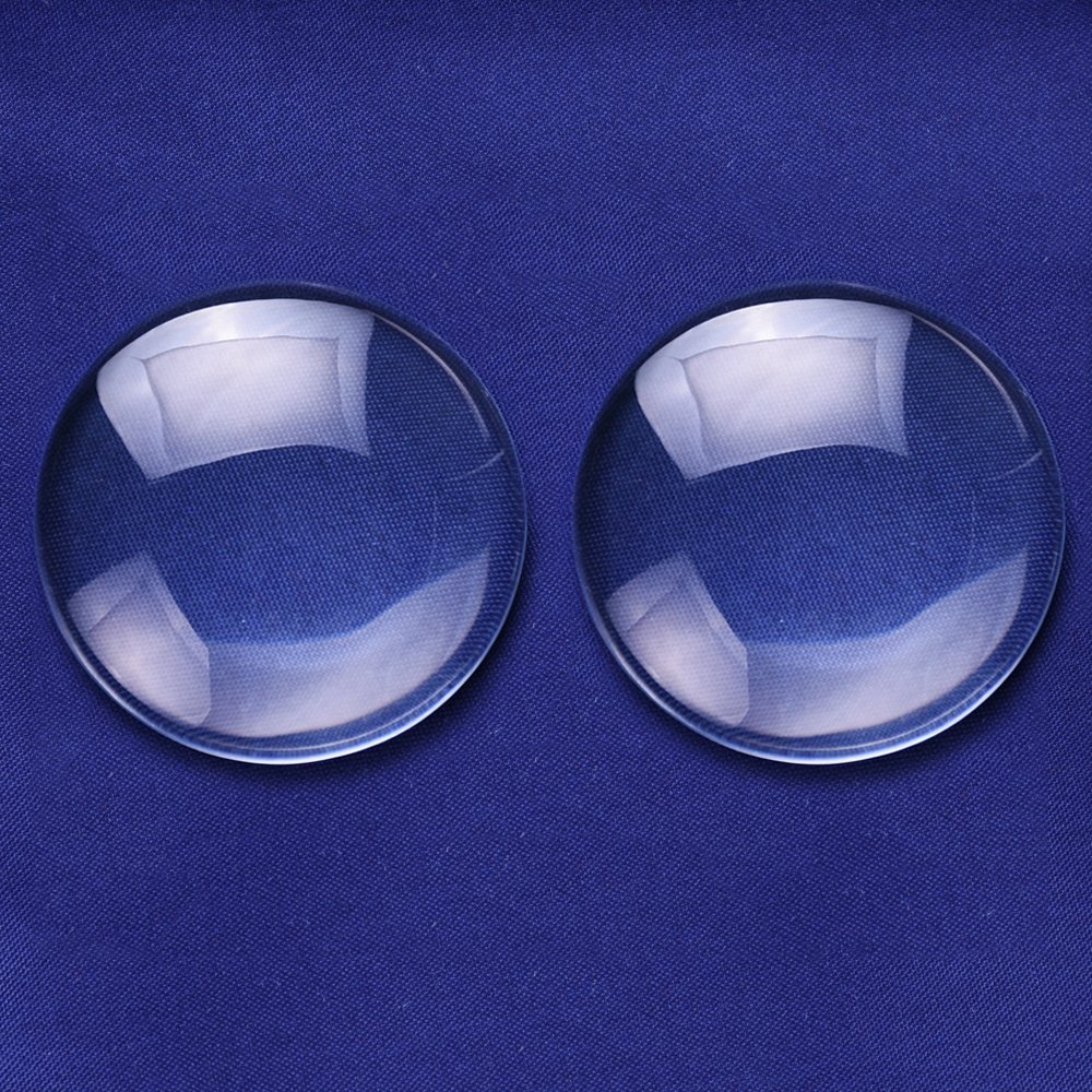 Rosebeading 45MM Round Flat Back clear Crystal glass Cabochon, cabochon,glass title,sold as 10pcs/lot