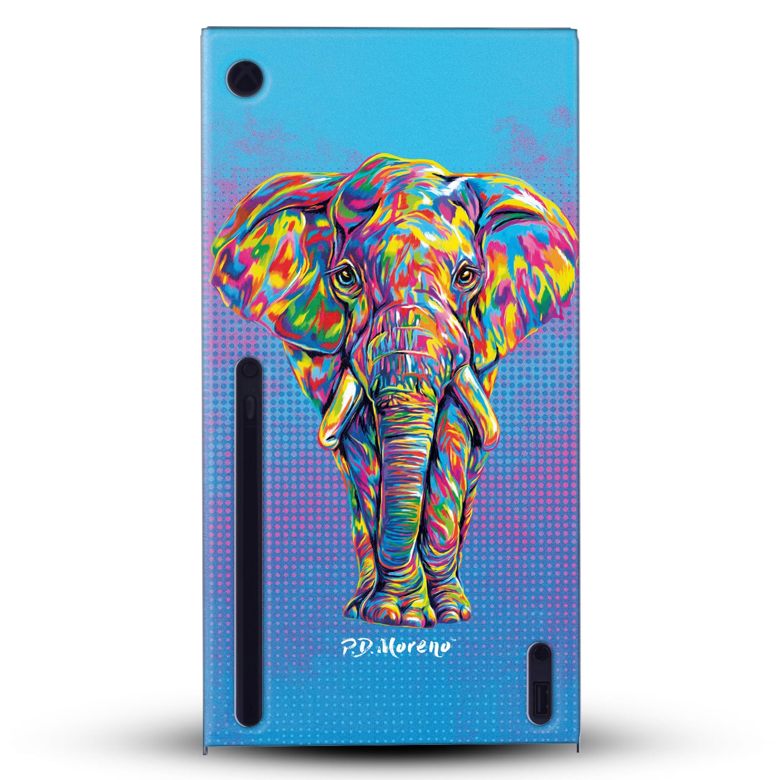 Head Case Designs Sous Licence Officielle P.D. Moreno Éléphant Animaux II Enveloppement De Console De Jeu Et Skins Pour Manette De Jeu Ensemble compatible avec Xbox Series X