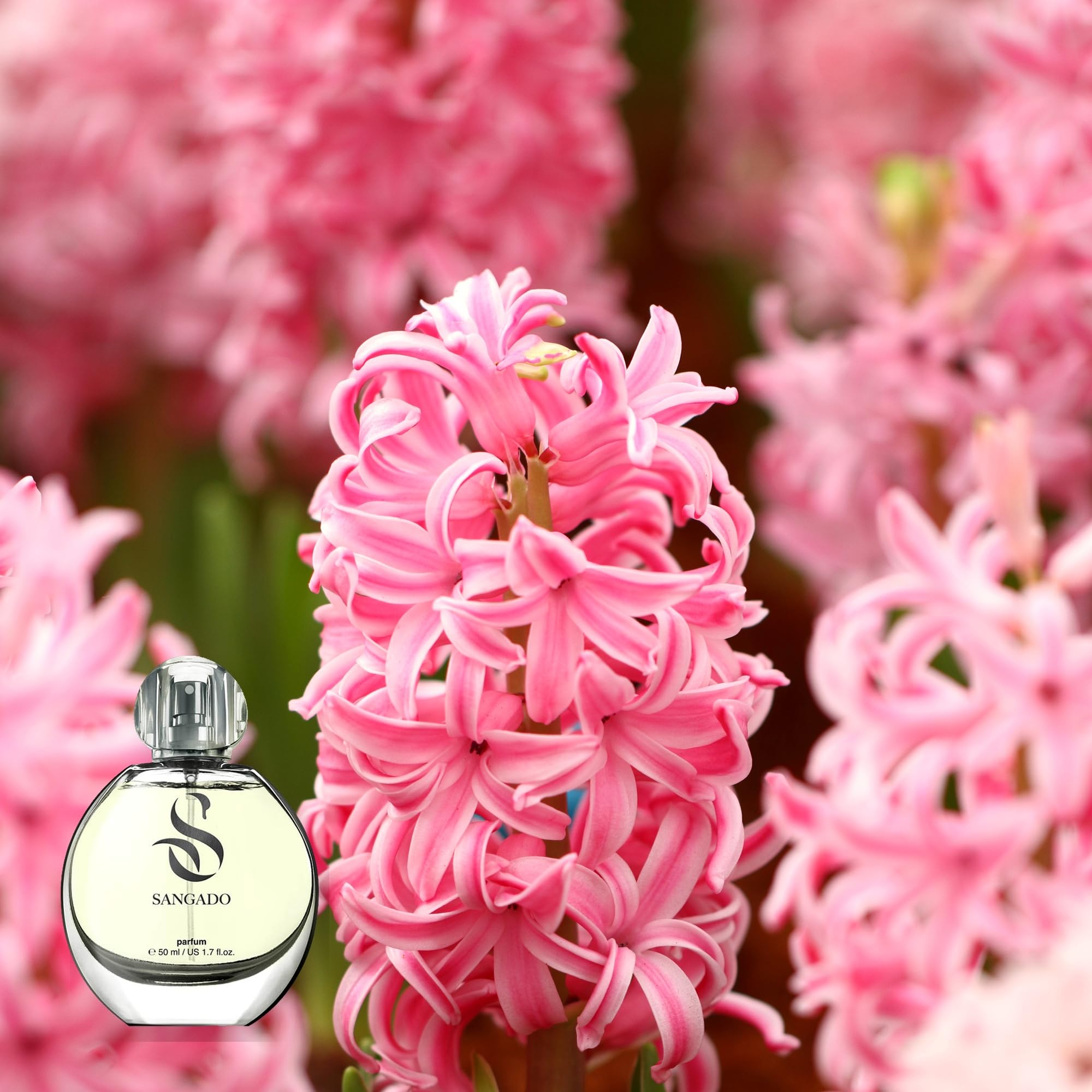 HIACYNT przez SANGADO, Perfumy dla kobiet (parfum), 8-10 godzin długotrwałego utrzymywania się, Luksusowy zapach, 50 ml, Kod: 706