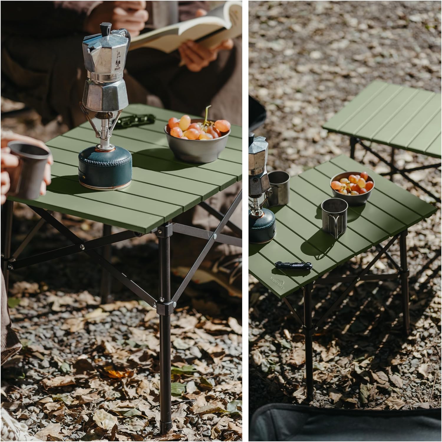 Naturehike Portable Camping Table, Aluminium Folding Table, Ultralight Camp Table Small Table for Camping Hiking Backpacking Outdoor Picnic