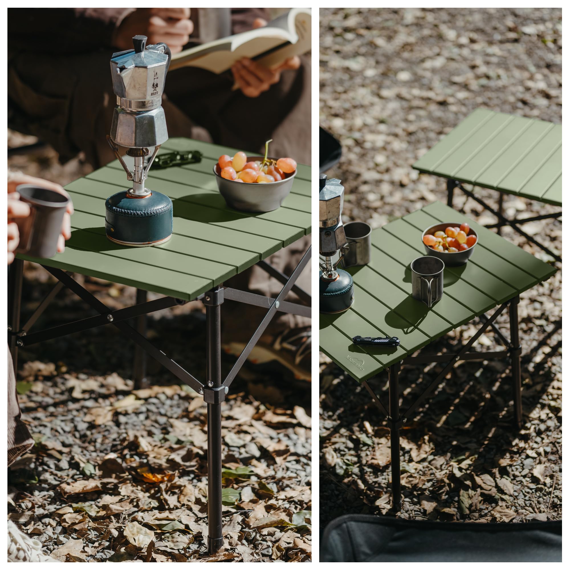 Amazon.co.jp: Naturehikeポータブルキャンプテーブル、アルミ