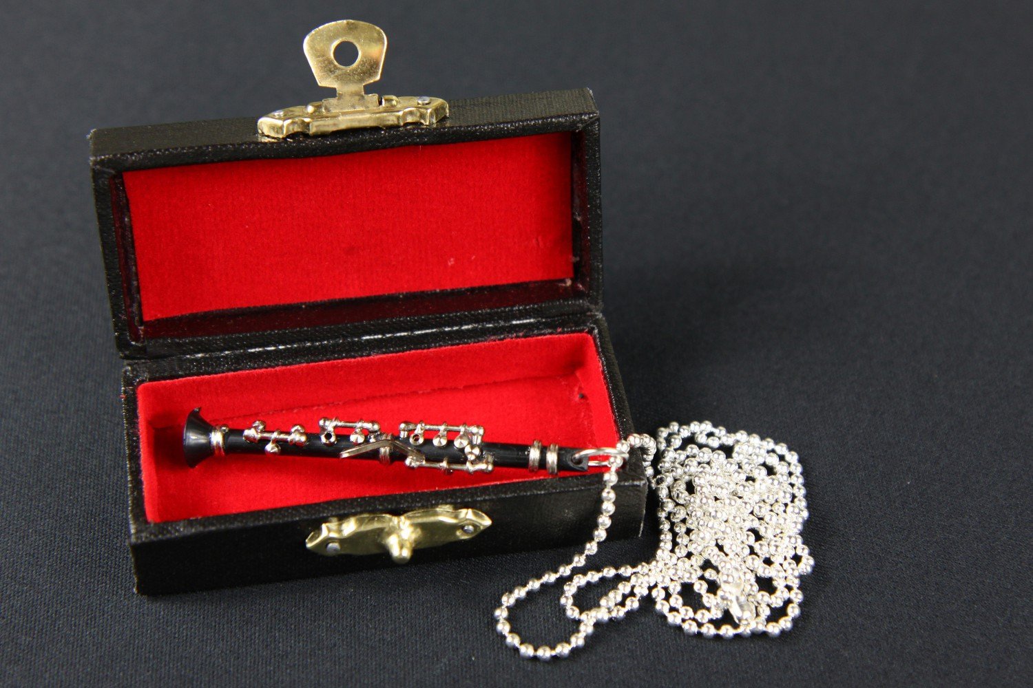 Miniblings Clarinet Necklace 80Cm Musician Clarinetist with Box