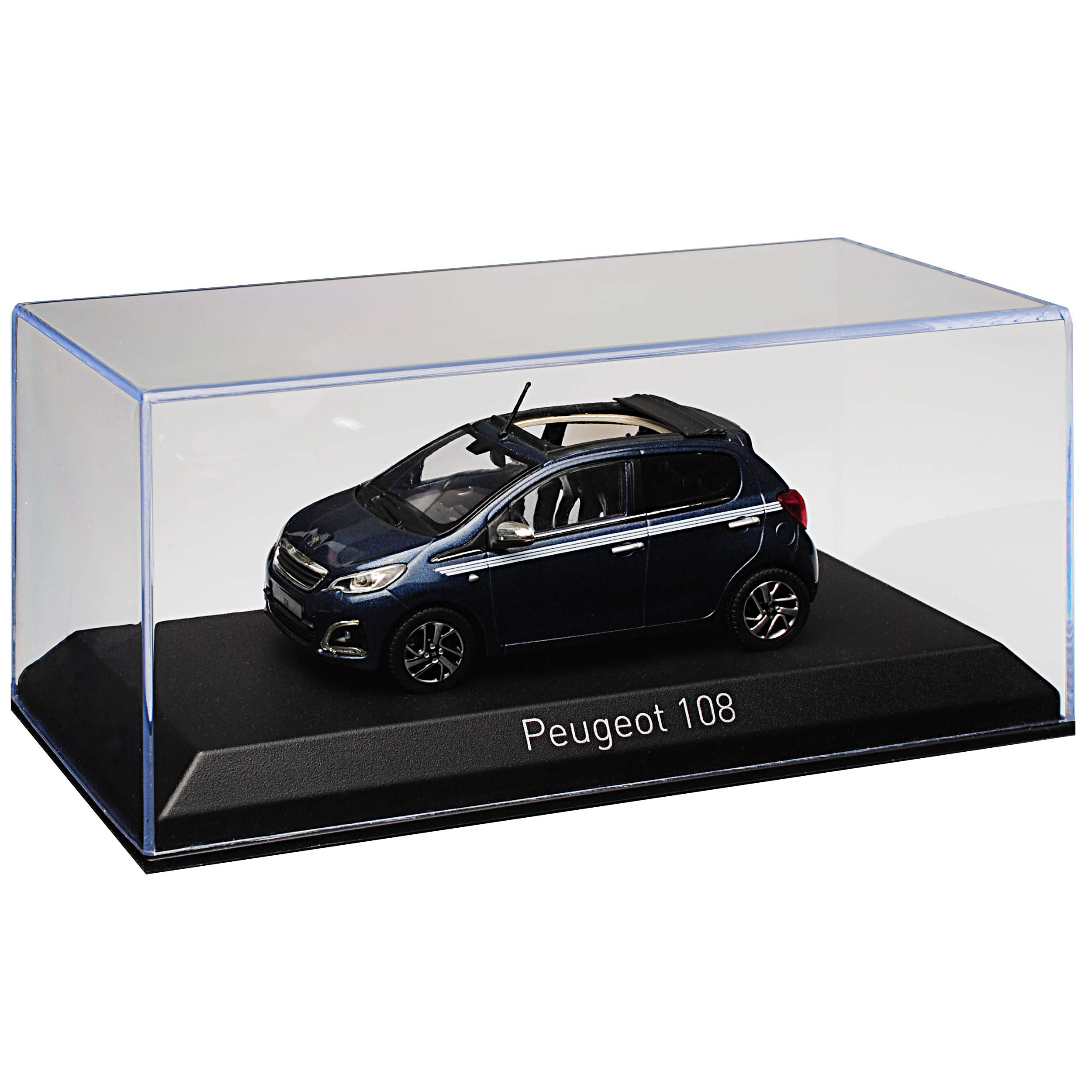Peug. 108 Top! Smalt Blau Grau Ab 2014 1/43 Norev Modell Auto