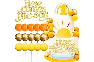 Here Comes the Son Cupcake Toppers:Celebrate Your Boho Sunshine Party with Unique Decorations