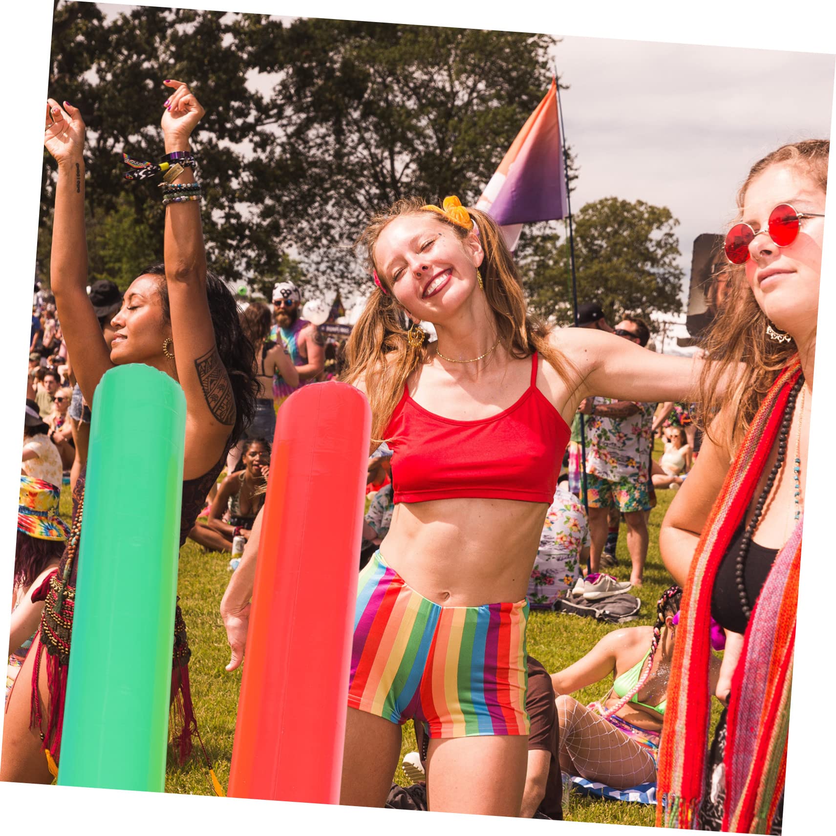 SHOWERORO 8pcs Inflatable Sticks for Cheer Sticks Playthings Lightweight Reusable Party Wands for Kindergarten Fun for Boys