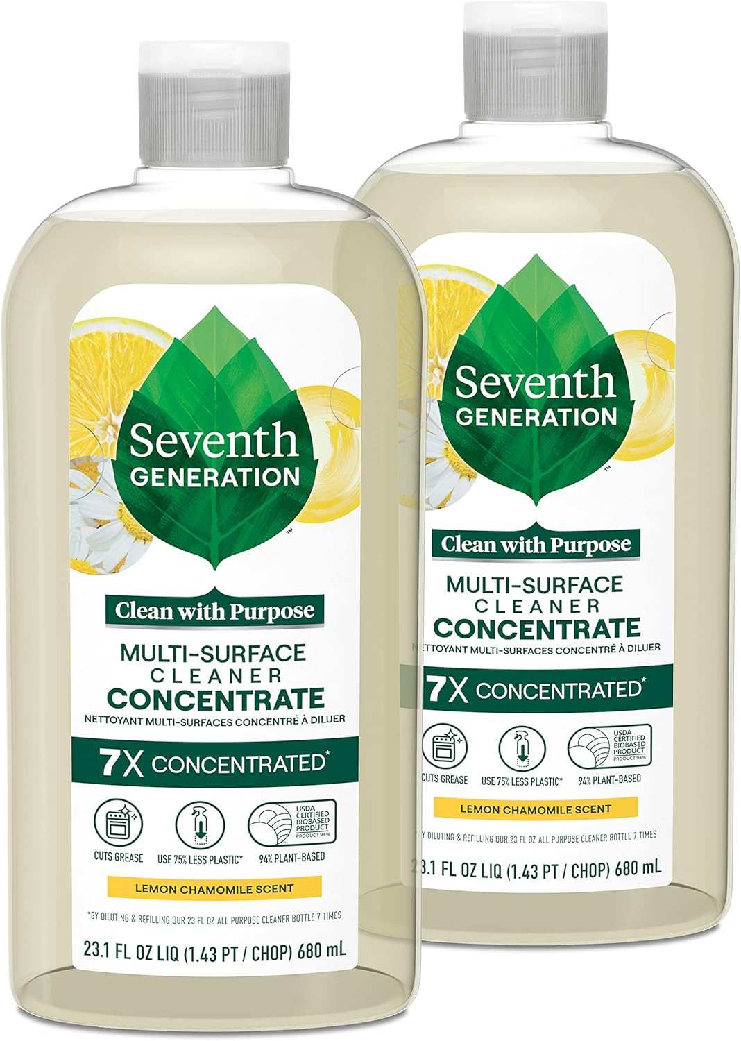 Seventh Generation Multi Surface Cleaner Concentrate Lemon