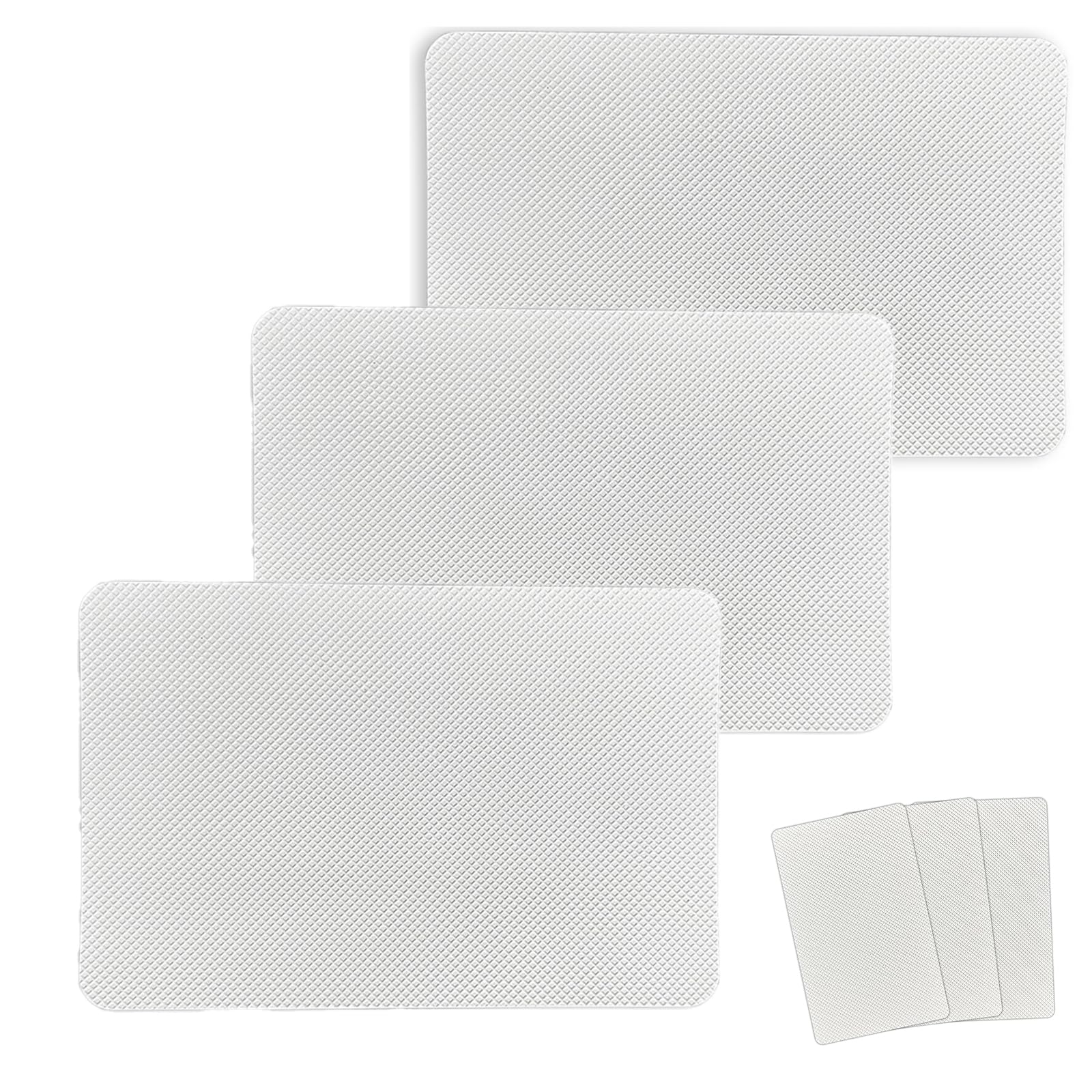 3 Pcs Enhanced Cuttable Rubber Grip Tape, Strong Adhesive Silicone Pads, Silicone Adhesive Bumper Cuttable Non Slip Sheets, Waterproof, Non-Slip, And Heat-Resistant Mat for Diy Handicrafts and Floors