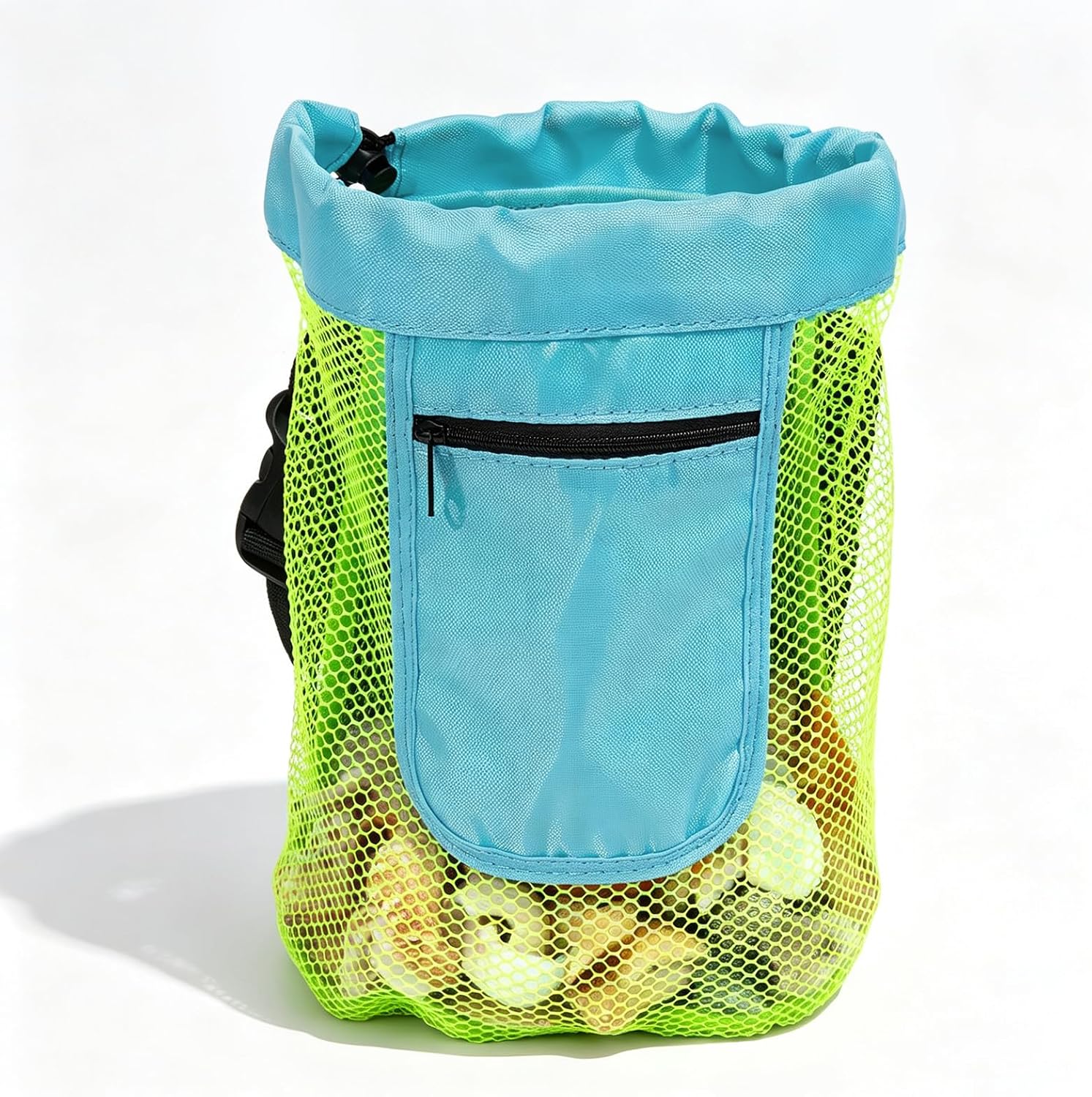 Shell Bags for Beach, Waist Mesh Drawstring Collecting Bag