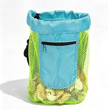 Shell Bags for Beach, Waist Mesh Drawstring Collecting Bag