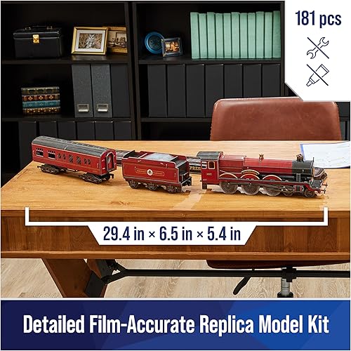 Miniatura 2 de 4D Build, Kit de modelo 3D de Hogwarts Express de Harry Potter, coleccionables de Harry Potter y decoración de escritorio, rompecabezas para