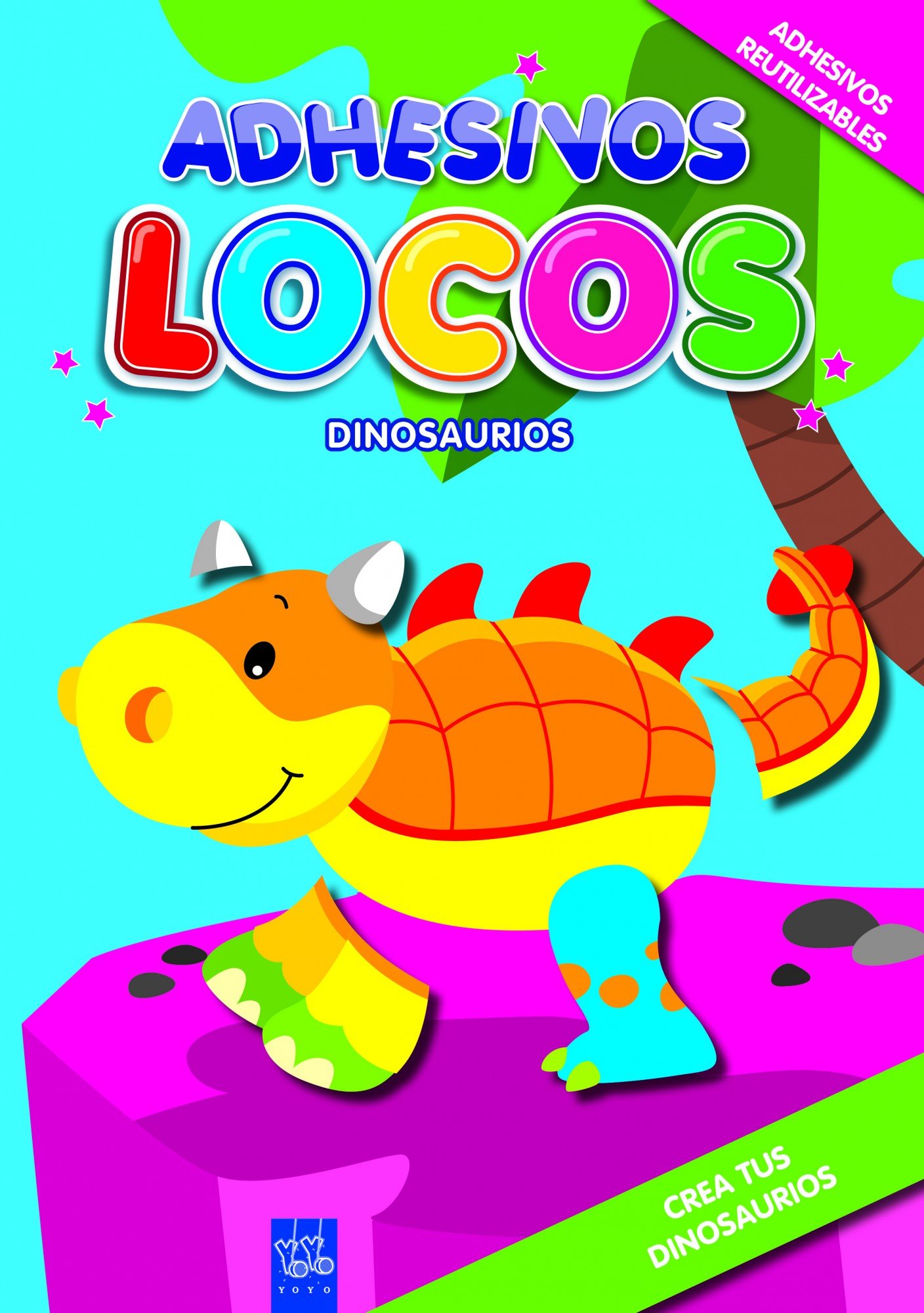 Adhesivos locos. Dinosaurios: 1