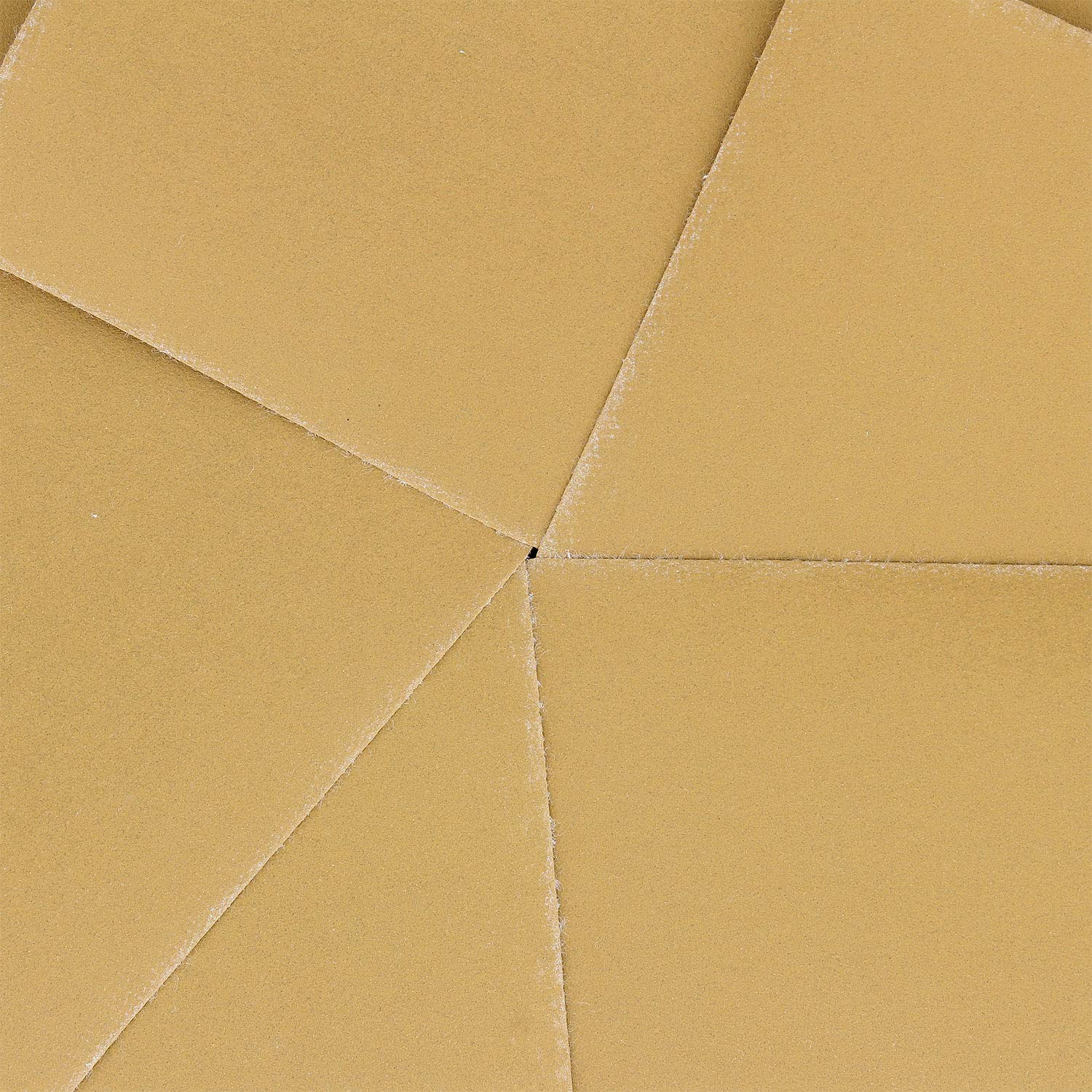 Dura-Gold Schleifpapier für Handschleifer, Körnung 320 Gold, 1/4 Blatt, Klettverschluss, 14 x 11,4 cm, 25 Stück, QS400-25, 400-Grit