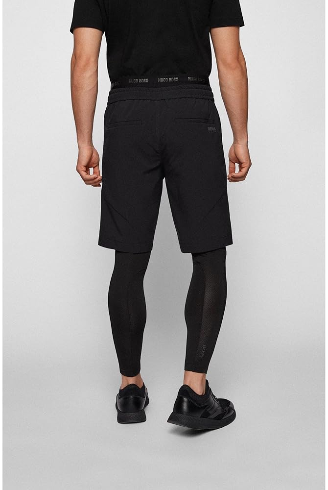 BOSS Mens Liem Running Leggins Hybrid Running Leggings and