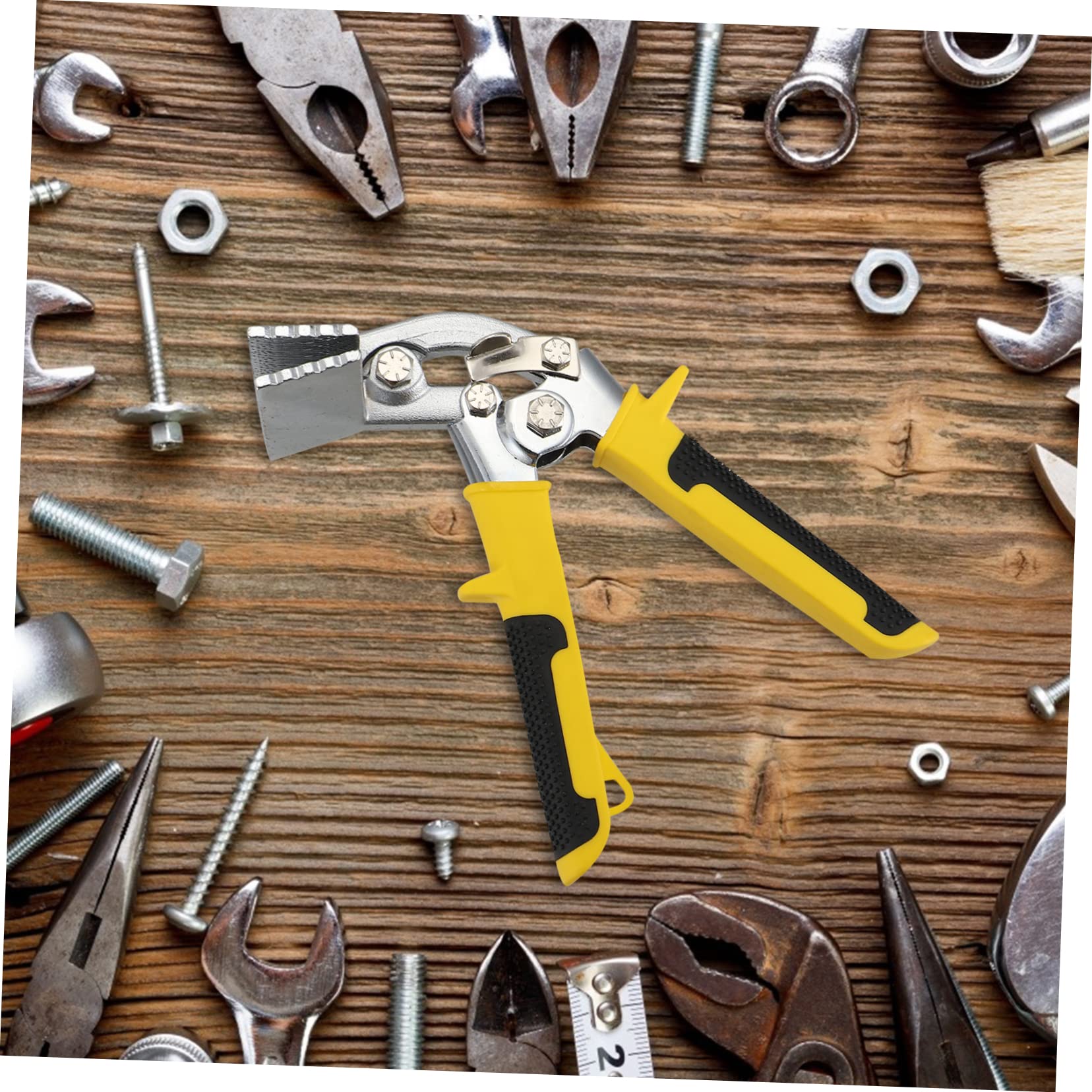 LIFKOME Pince A Plier Tole en Acier, Outil Manuel de Pliage et Sertissage