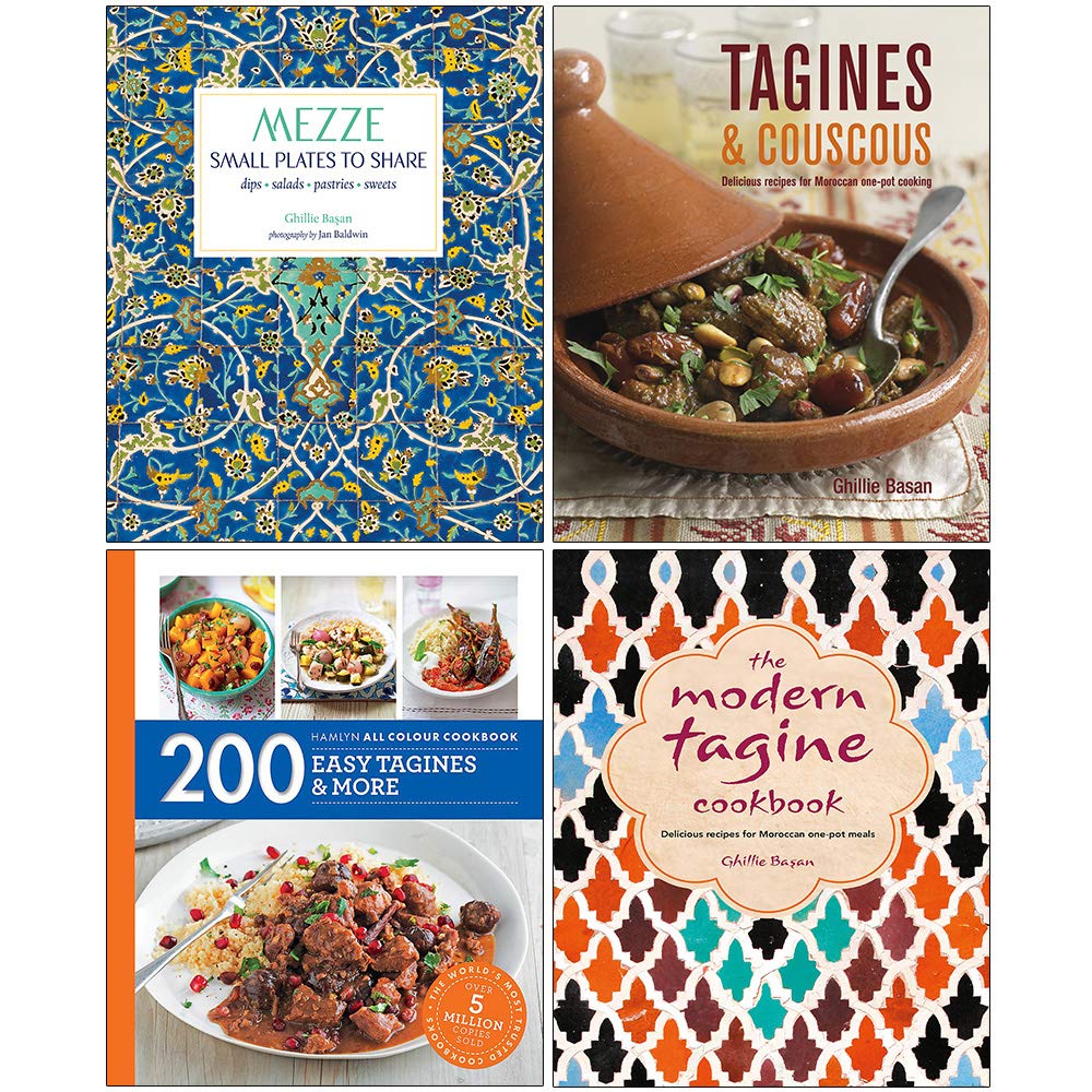 Ghillie Basan Collection 4 Books Set (Mezze Small Plates to Share