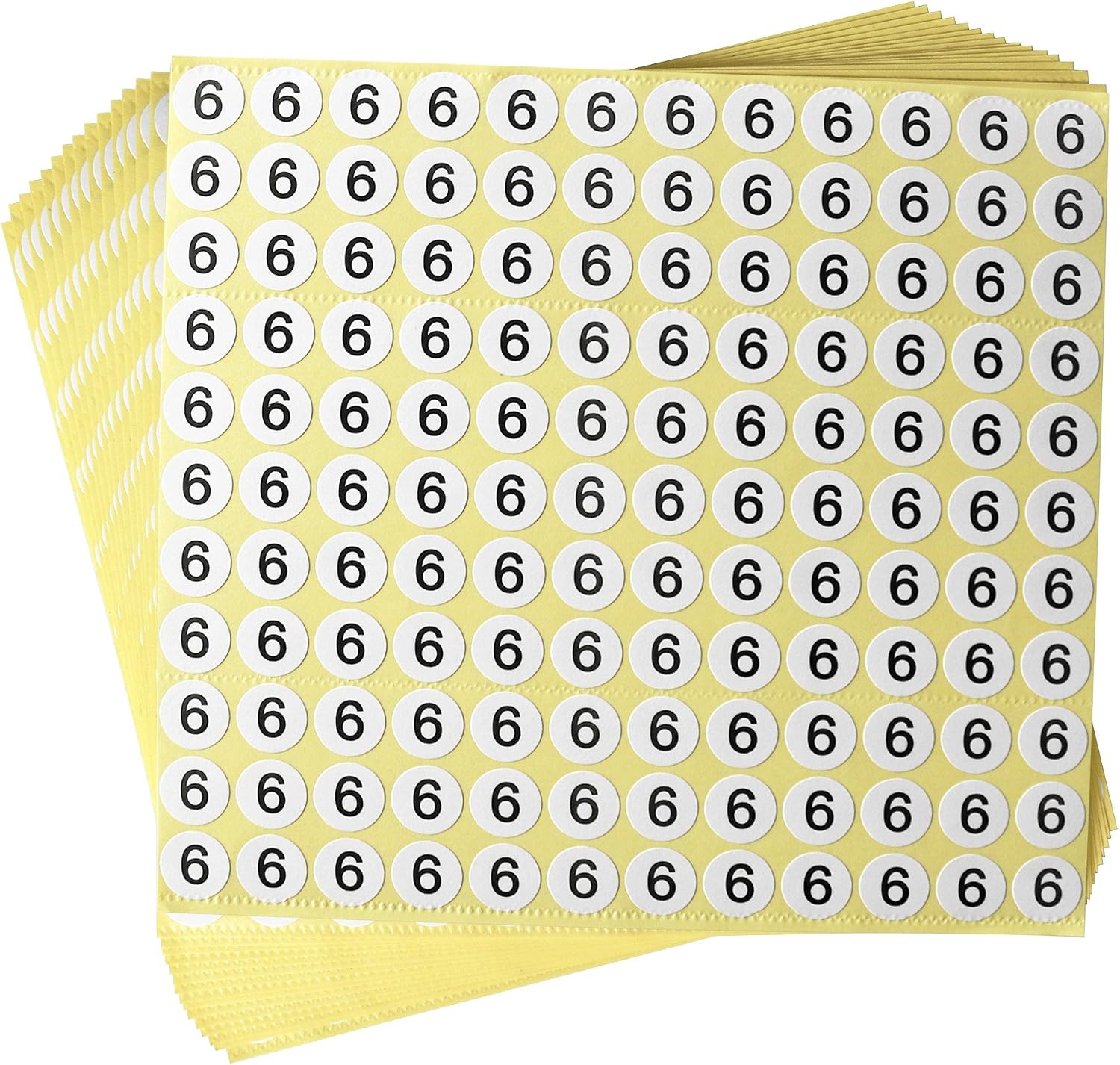 dealzEpic - Number Stickers - Number 11 Round Self Adhesive Stickers | Inventory/Storage Organizing Stickers - Set of 15 Sheets