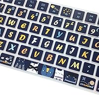 Vista 6 de Funda de teclado para Apple iMac Magic Keyboard 2ª generación MLA22LL/A (Modelo: A1644), protector de piel de silicona con diseño de letras grandes