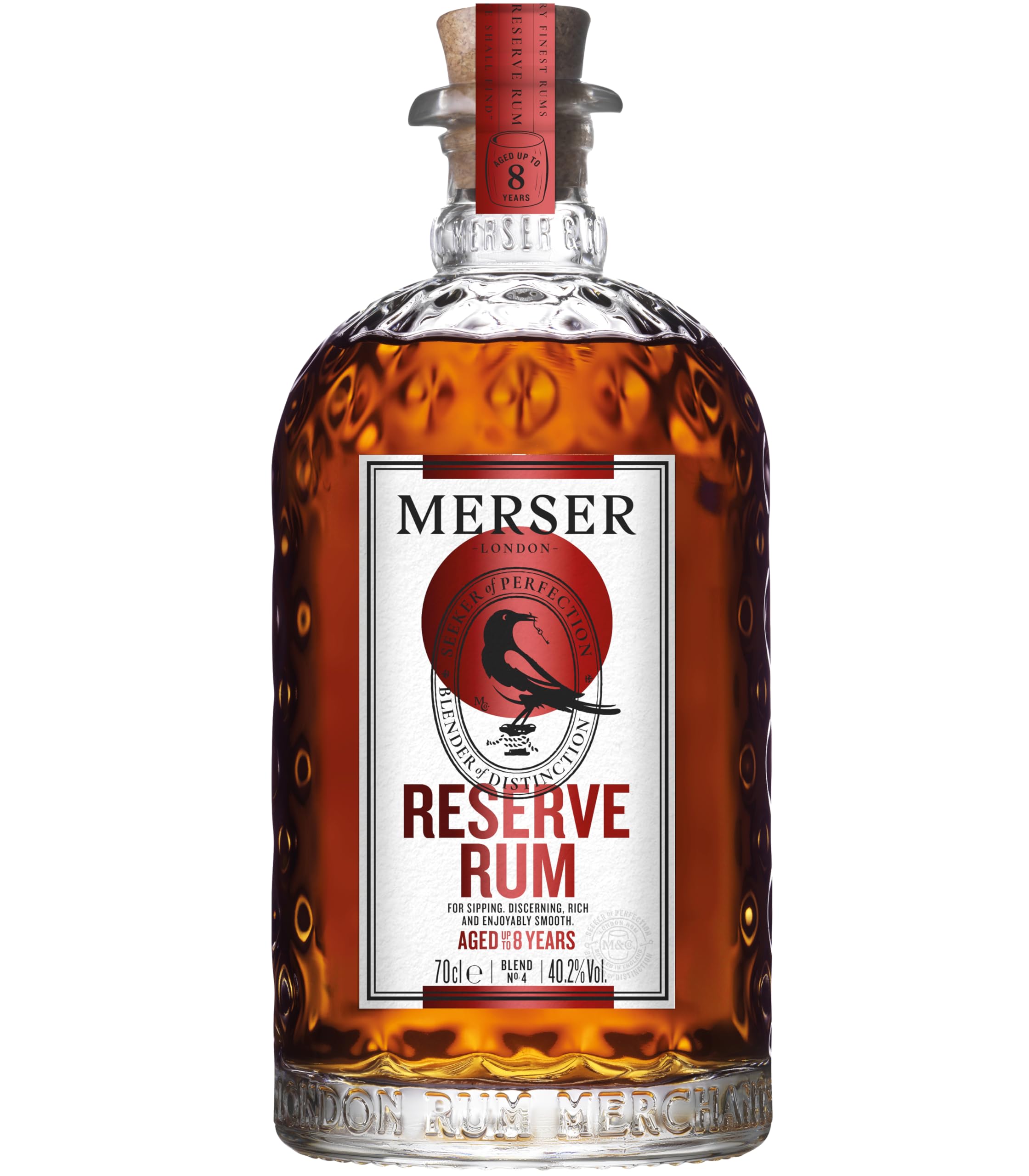 NEW Merser Reserve Rum | A Sweeter Blend of Caribbean Rums | Aged up to 8 years | 70 cl | 40.2% ABV
