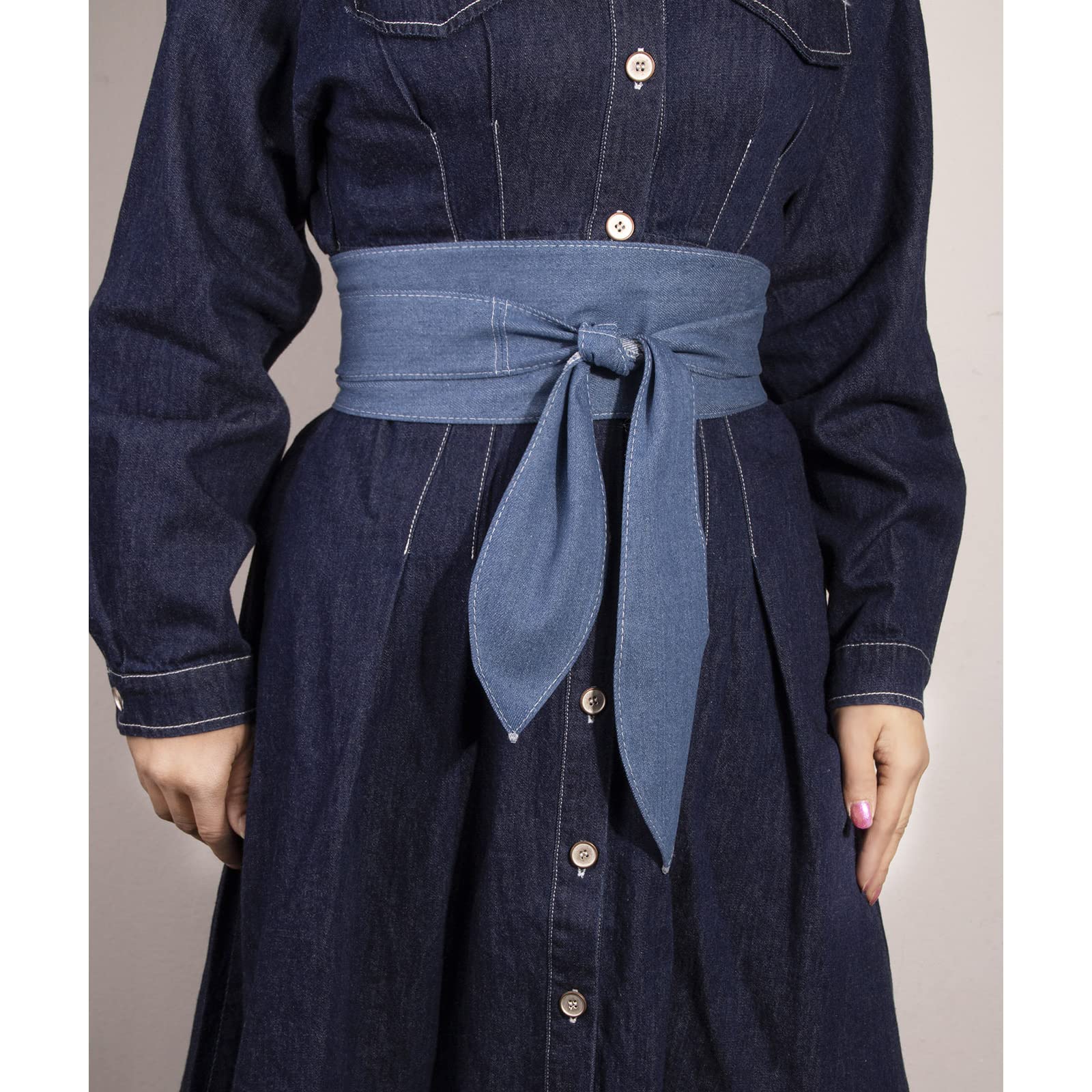LumiSyne Cintura Obi Da Donna Cintura Cinch Larga Retrò Pelle PU Morbida Cintura Avvolgente Con Cravatta Nodo Cintura In Vita Cintura Corsetto Cintura Per Vestito Quotidiano Festa