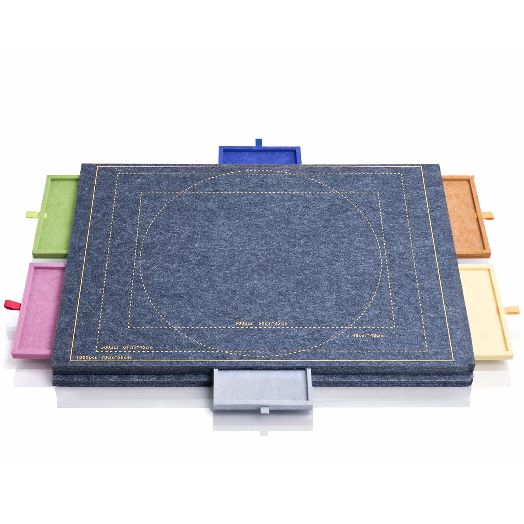 Plateau Puzzle Inclinable pour Adultes – Table Puzzle avec 6 Tiroirs de Tri, Repères 500/1000 pièces, Surface en Feutre Stable