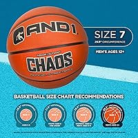 Vista 6 de AND1 Enigma Basketball - Streetball for Indoor and Outdoor Use, Deep Channel Construction and Durability Menta/Negro
