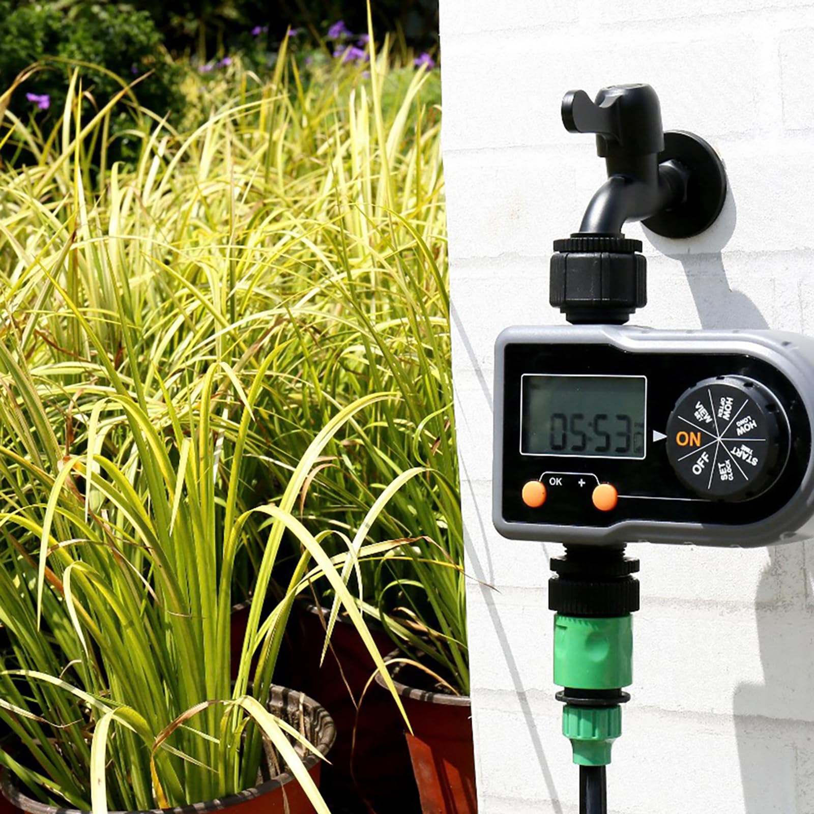 Timer digitale per l'irrigazione Timer for irrigazione intelligente con una presa, sistema di irrigazione automatico for patio, timer for irrigazione for giardino